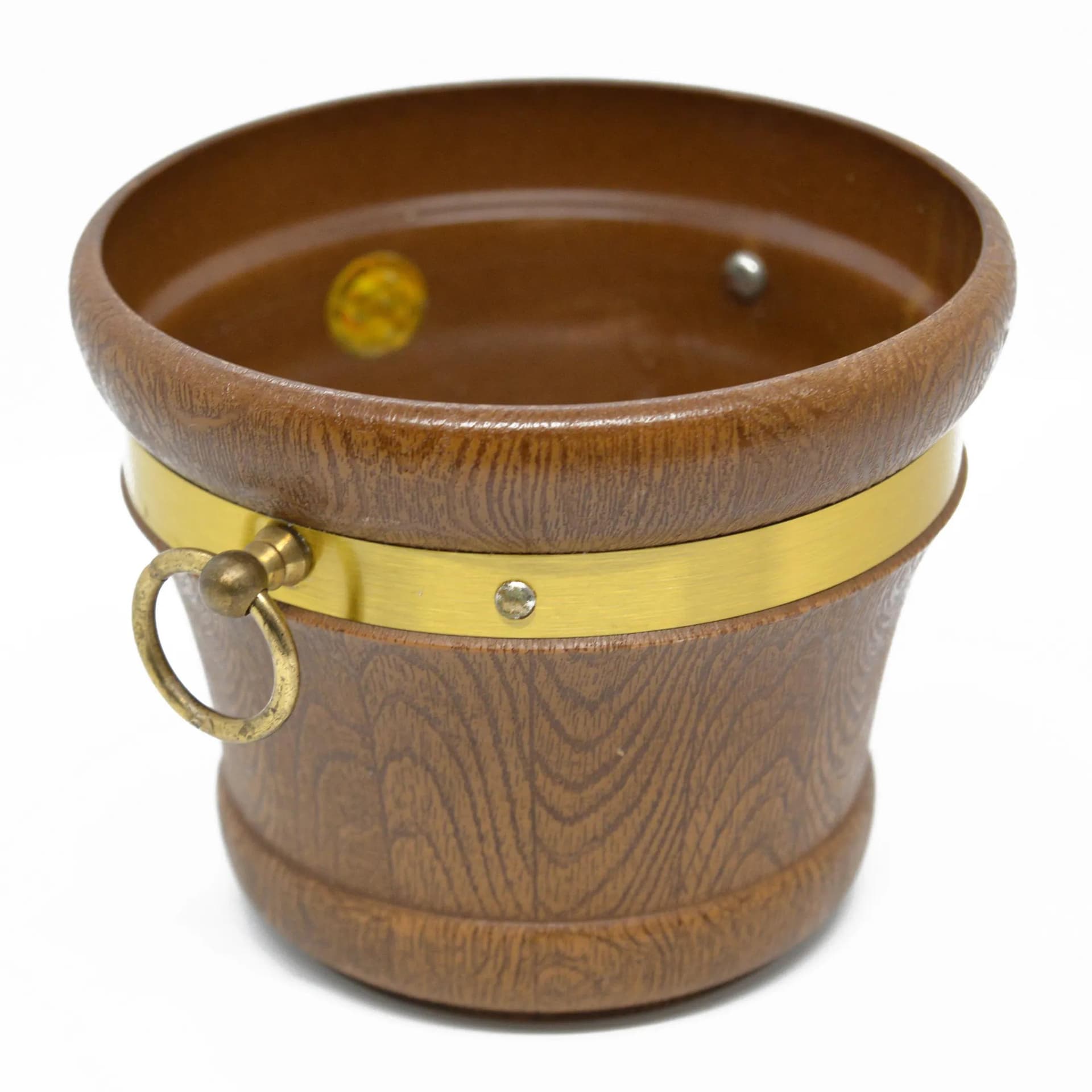 Planter, brown plastic, Emsa, Germany, 1970s. - 127173