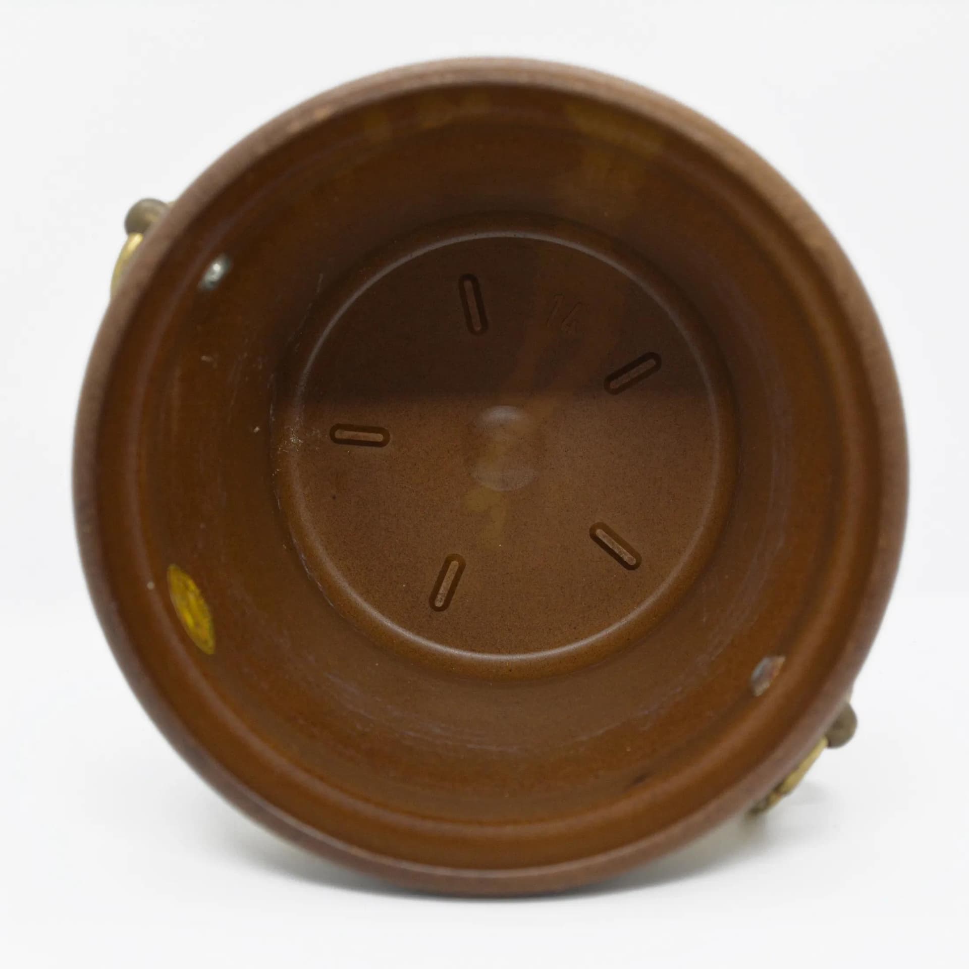 Planter, brown plastic, Emsa, Germany, 1970s. - 127174
