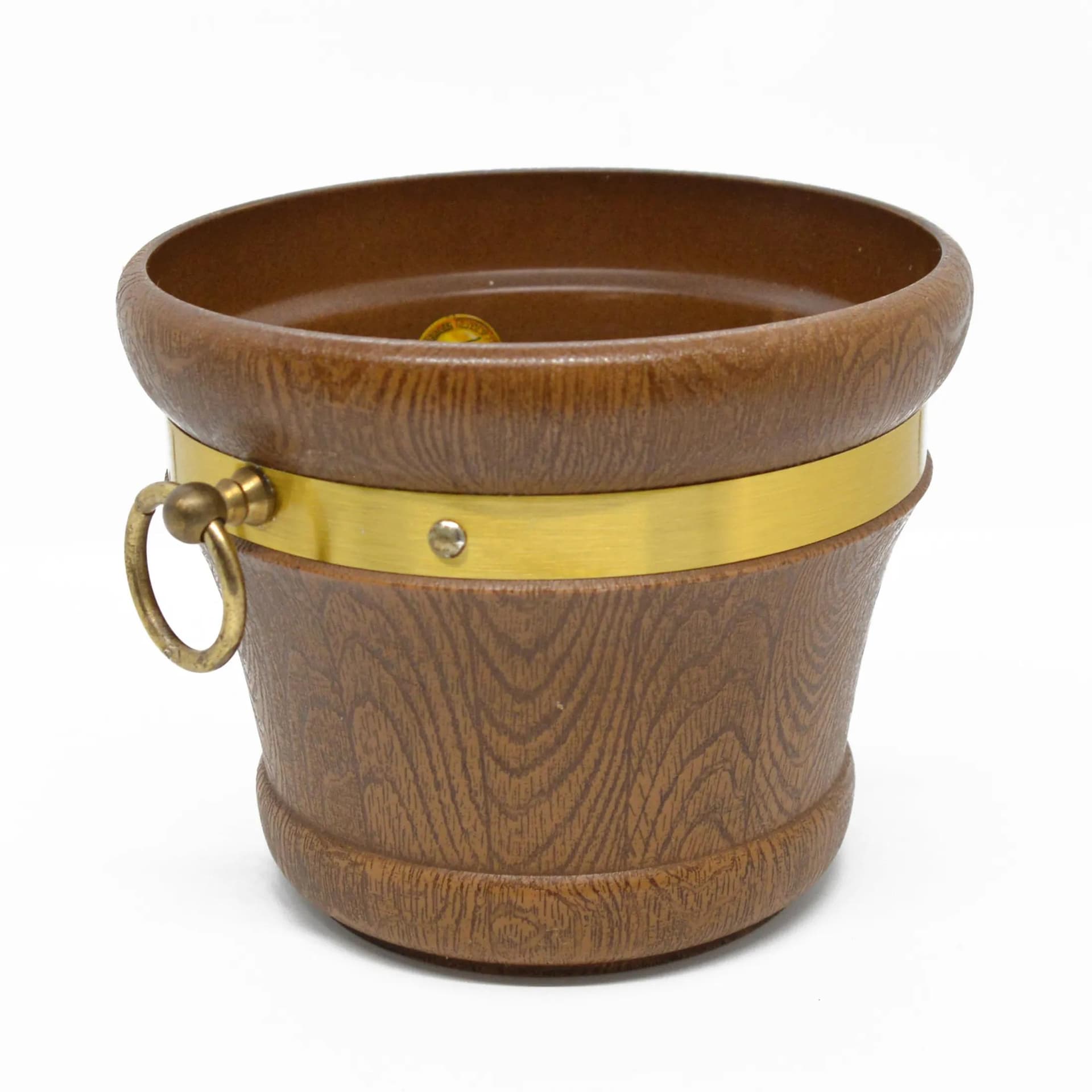 Planter, brown plastic, Emsa, Germany, 1970s. - 127171