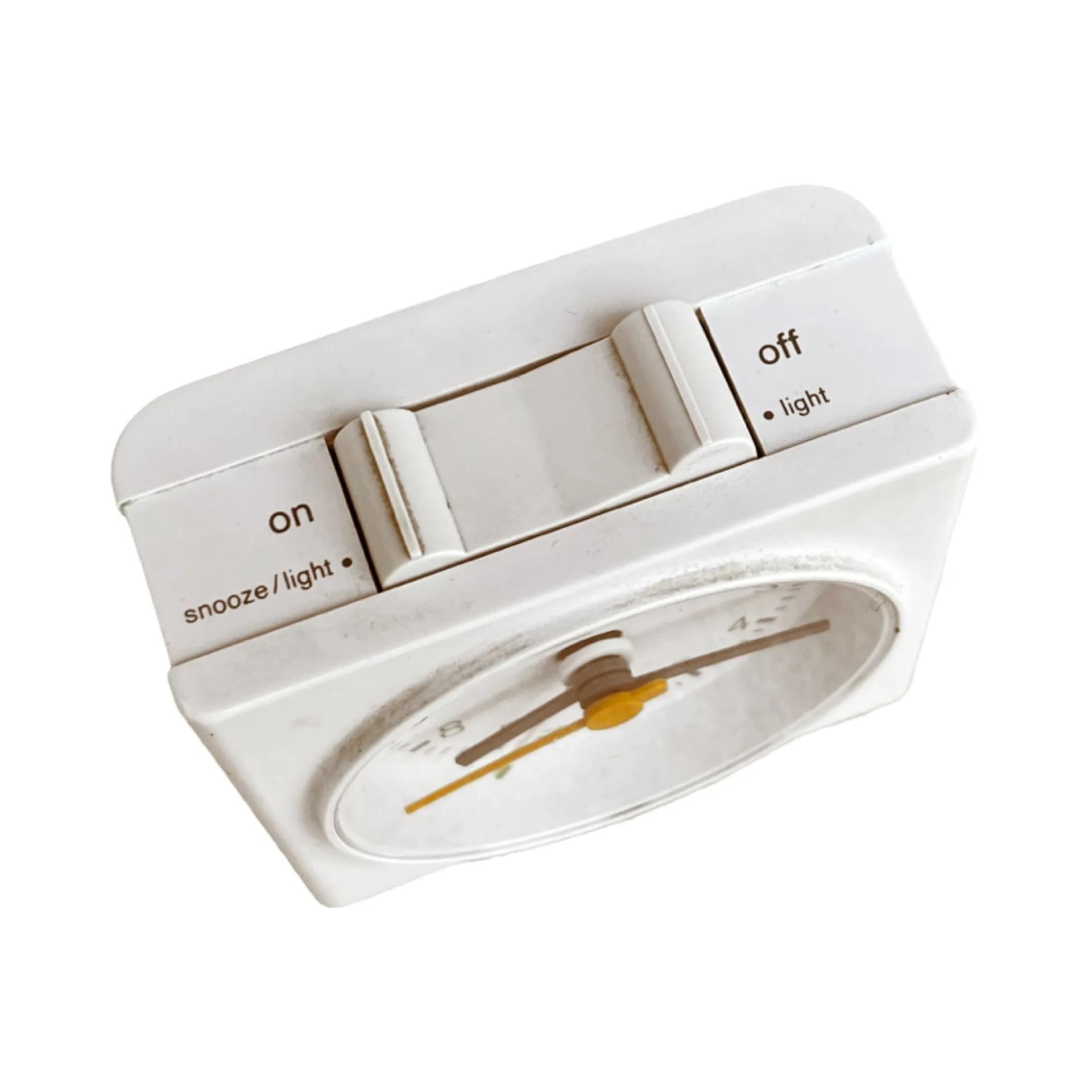 Budzik AB-40, biały, plastik, proj. D. Lubs, Braun, Niemcy, lata 90. - 127053