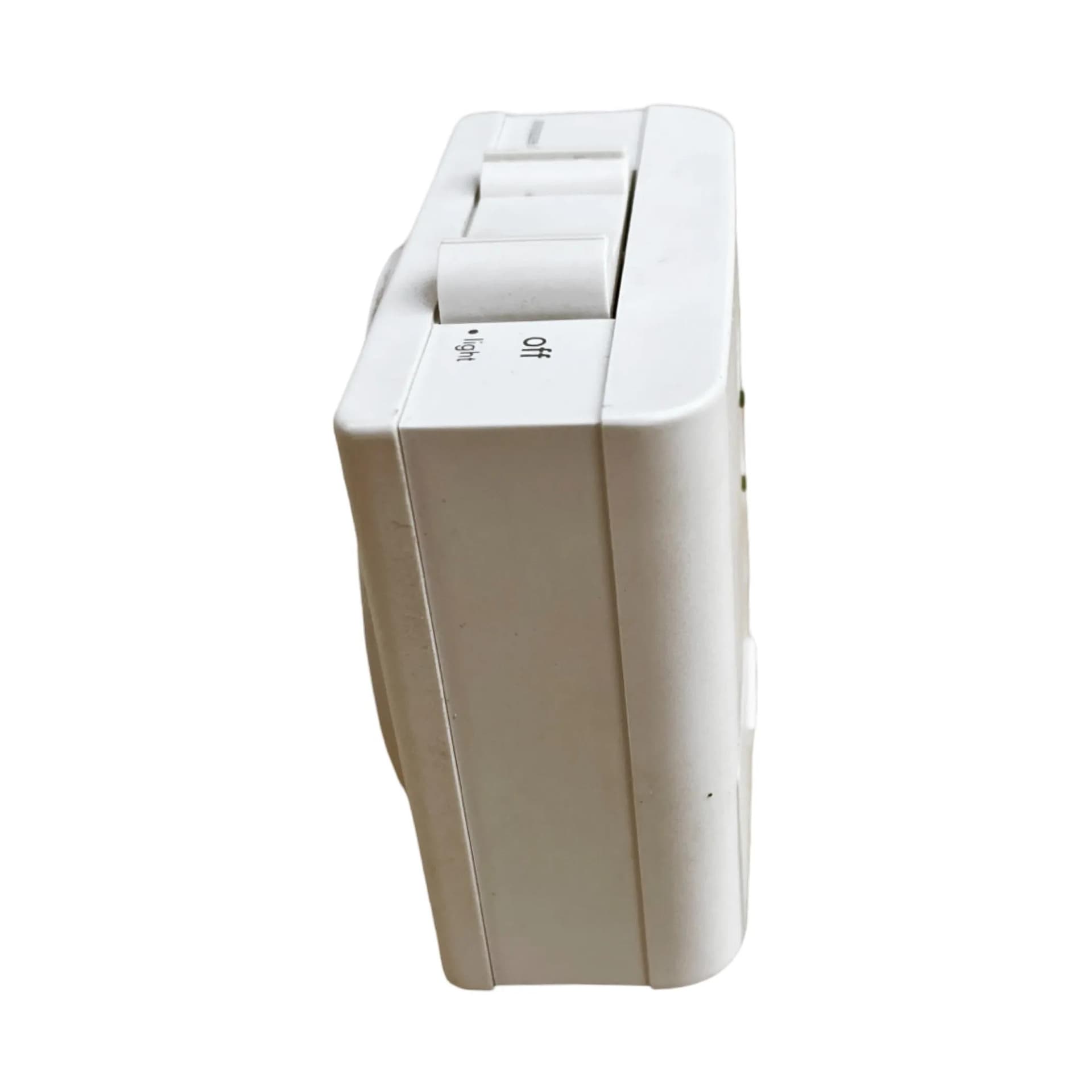 Budzik AB-40, biały, plastik, proj. D. Lubs, Braun, Niemcy, lata 90. - 127054