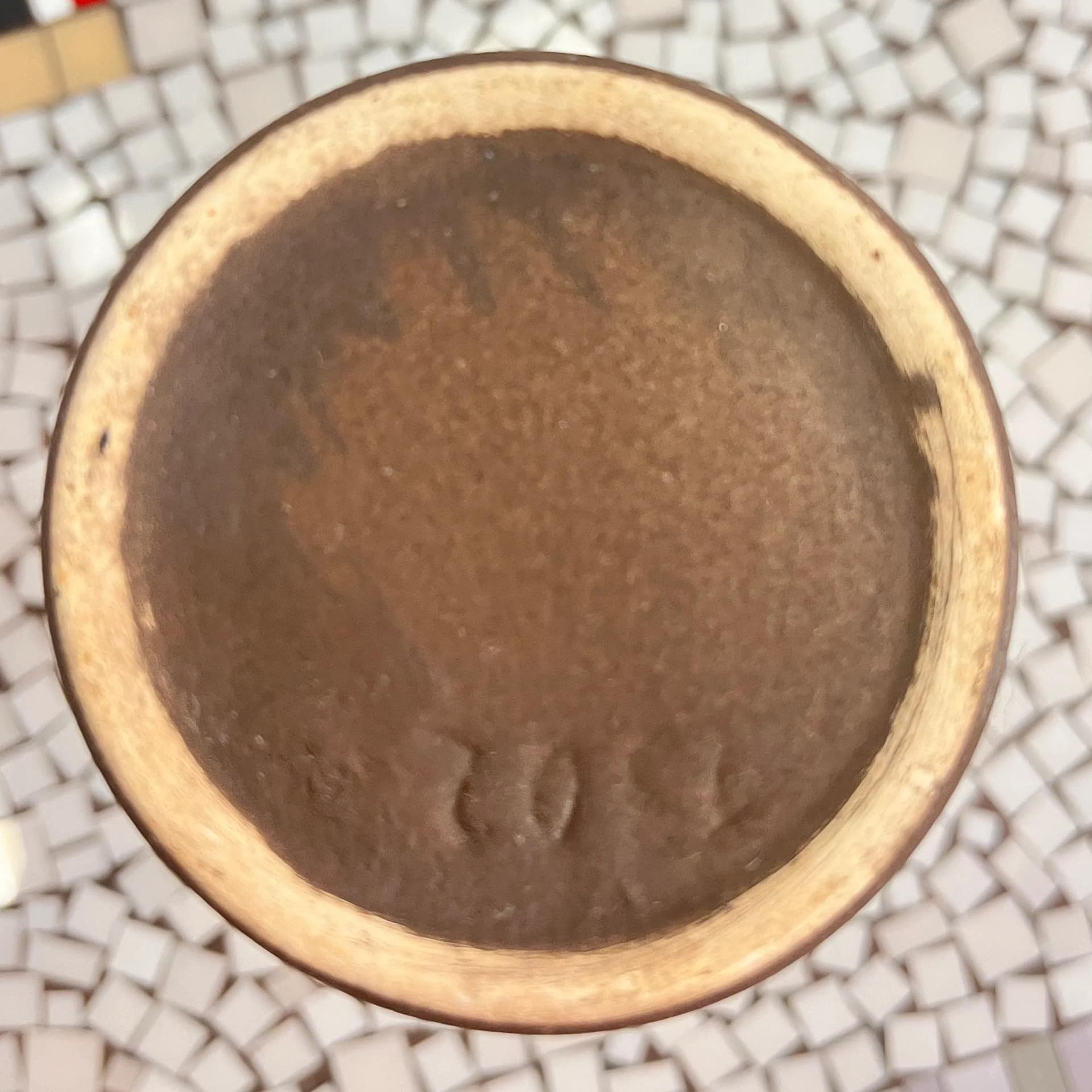 Wazon z uchem, multikolor, kamionka, Strehla Keramik, Niemcy, lata 70. - 127030