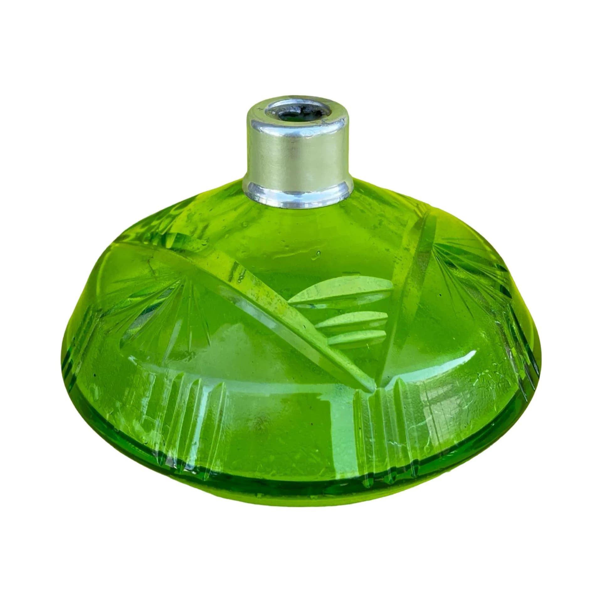 Zestaw łazienkowy art déco, szkło jasnozielone przezroczyste, Niemcy, lata 30. - 127020