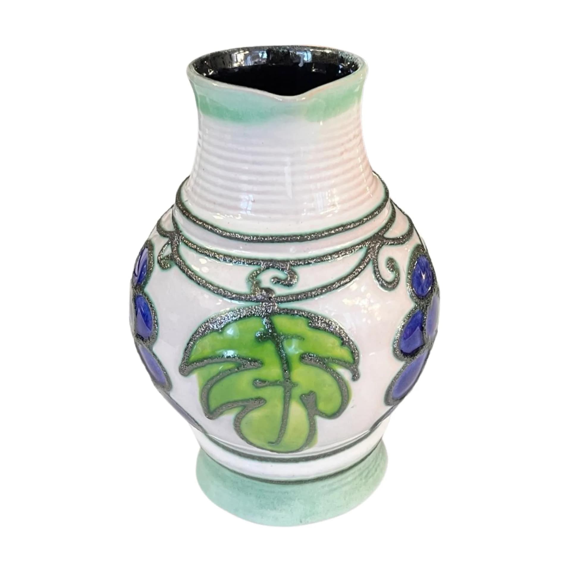 Dzbanek, multikolor, ceramika, Strehla Keramik, Niemcy, lata 70. - 126966