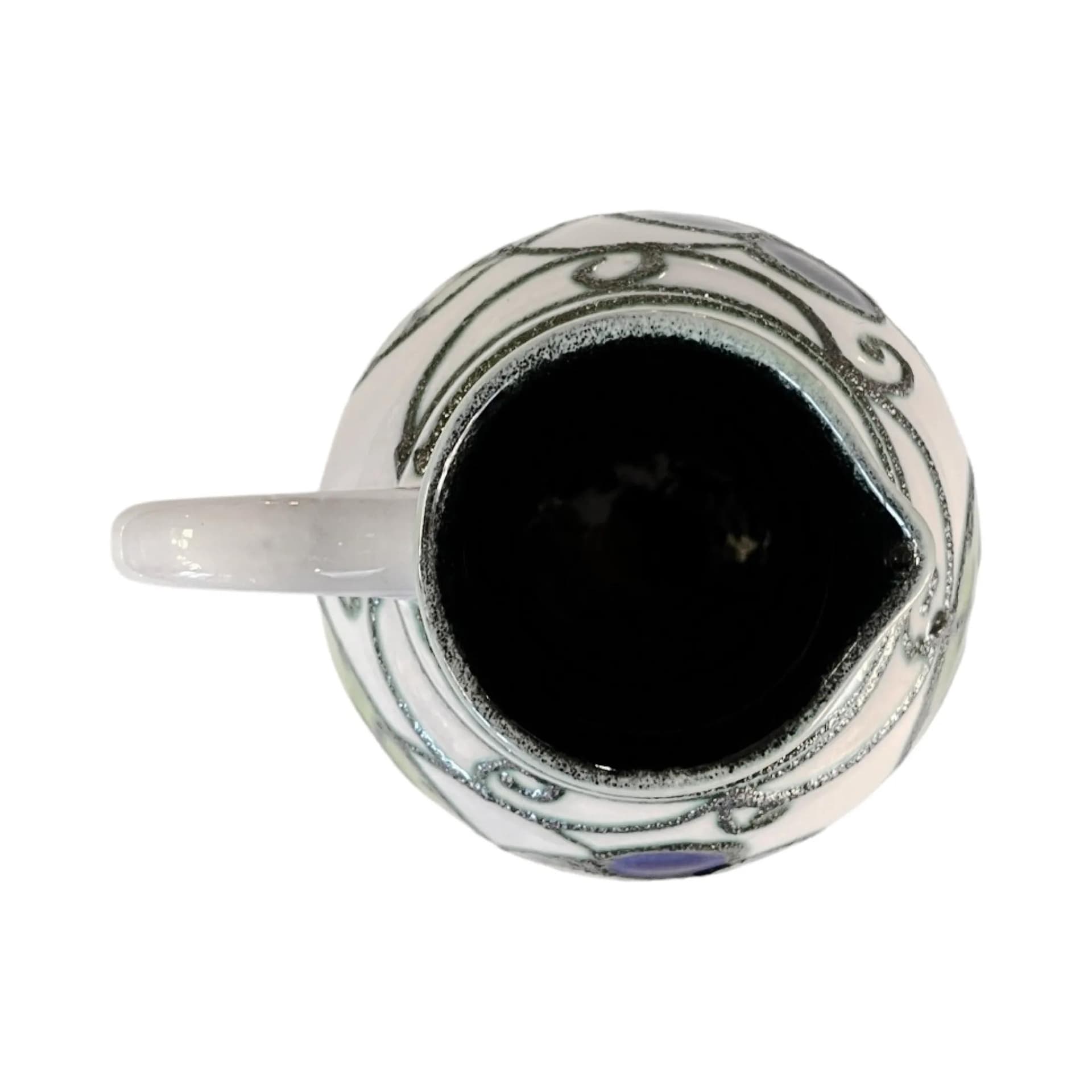 Dzbanek, multikolor, ceramika, Strehla Keramik, Niemcy, lata 70. - 126967