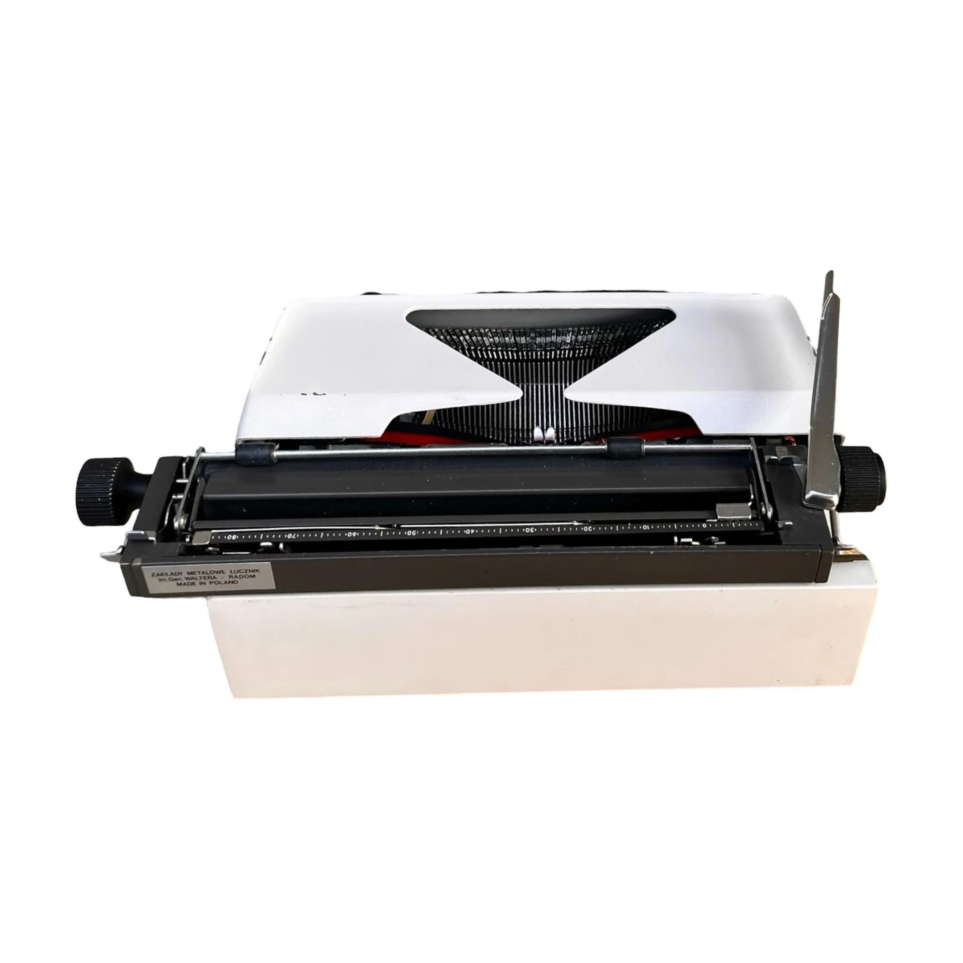 Typewriter Łucznik 1303, grey metal, Poland, 1970s - 126939