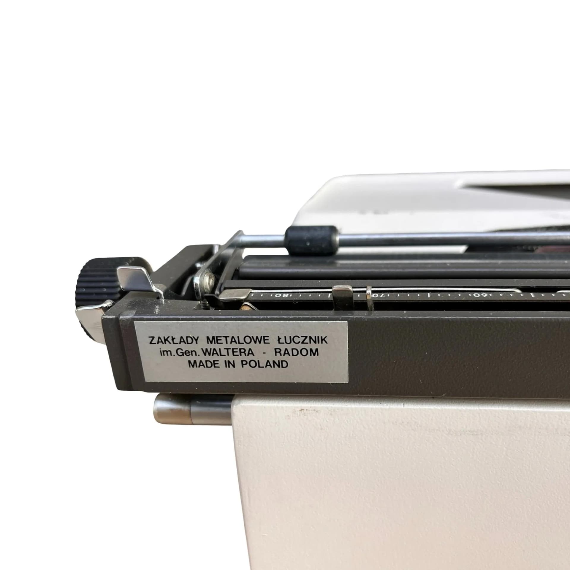 Typewriter Łucznik 1303, grey metal, Poland, 1970s - 126940