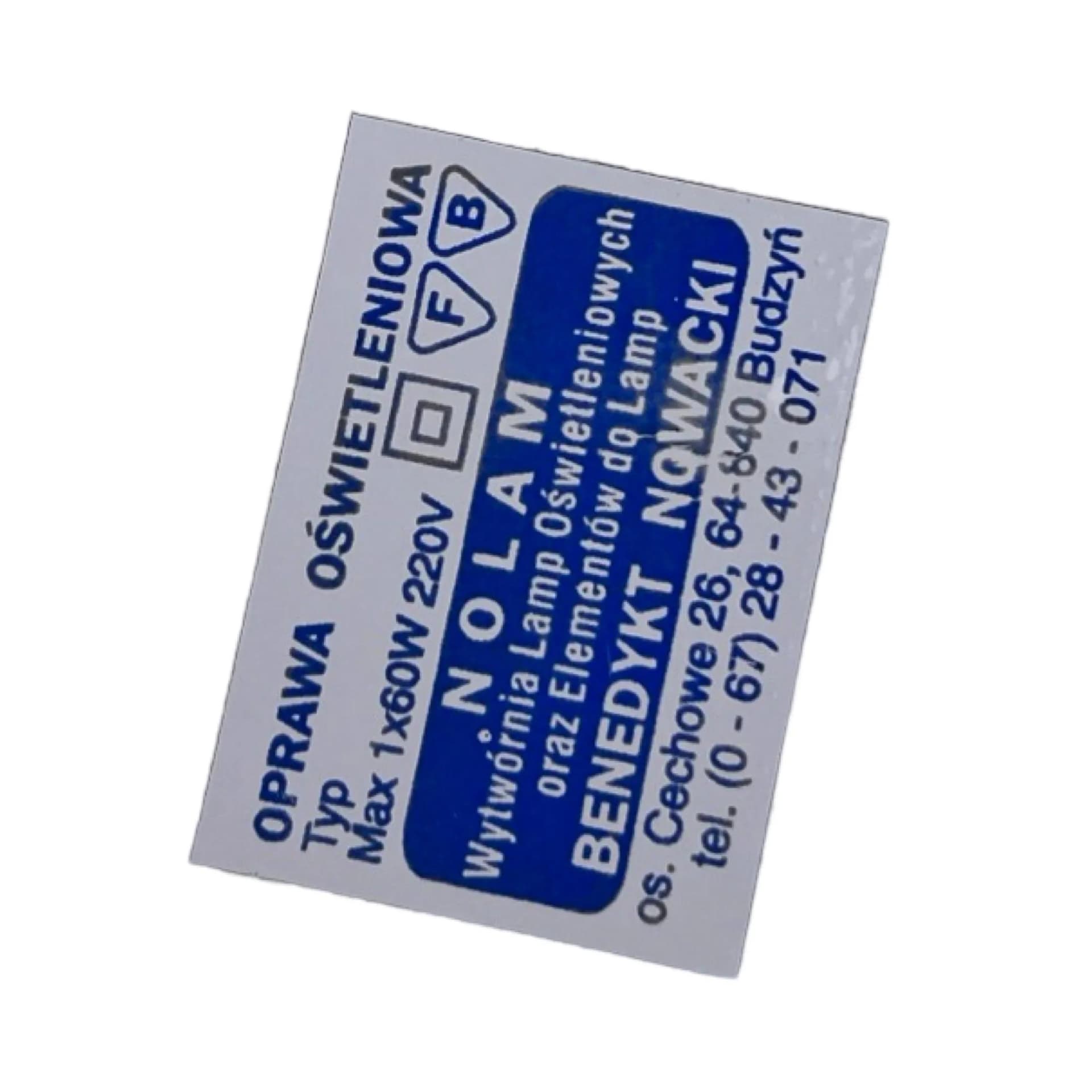 Kinkiet Nolam, szkło białe, chrom, proj. B. Nowicki, Polska, lata 80. - 126776