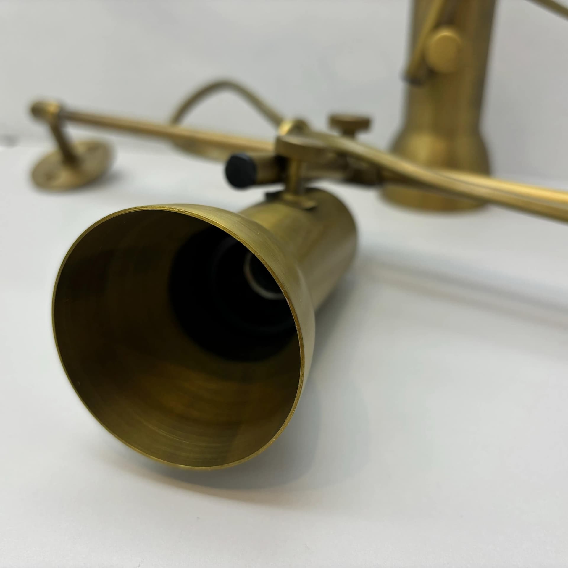 Para kinkietów, mosiądz złoty, KW Leuchten, Niemcy, lata 80. - 8786