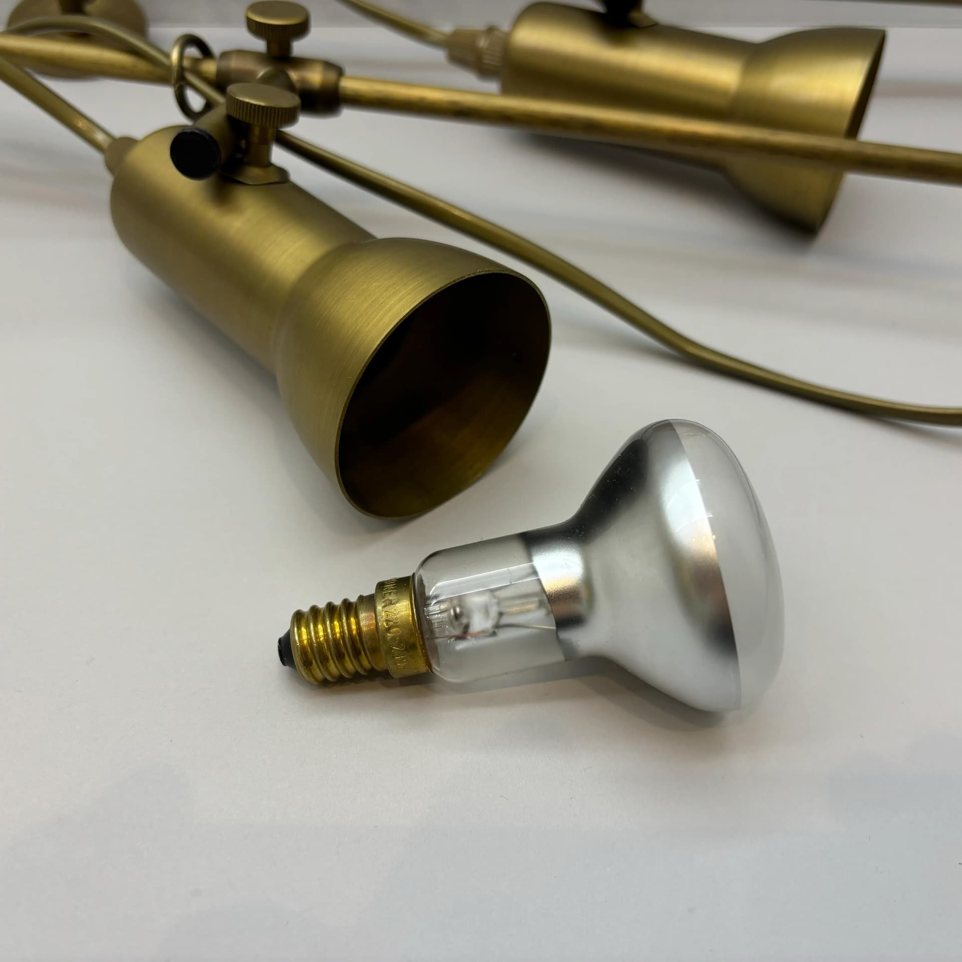 Para kinkietów, mosiądz złoty, KW Leuchten, Niemcy, lata 80. - 8780