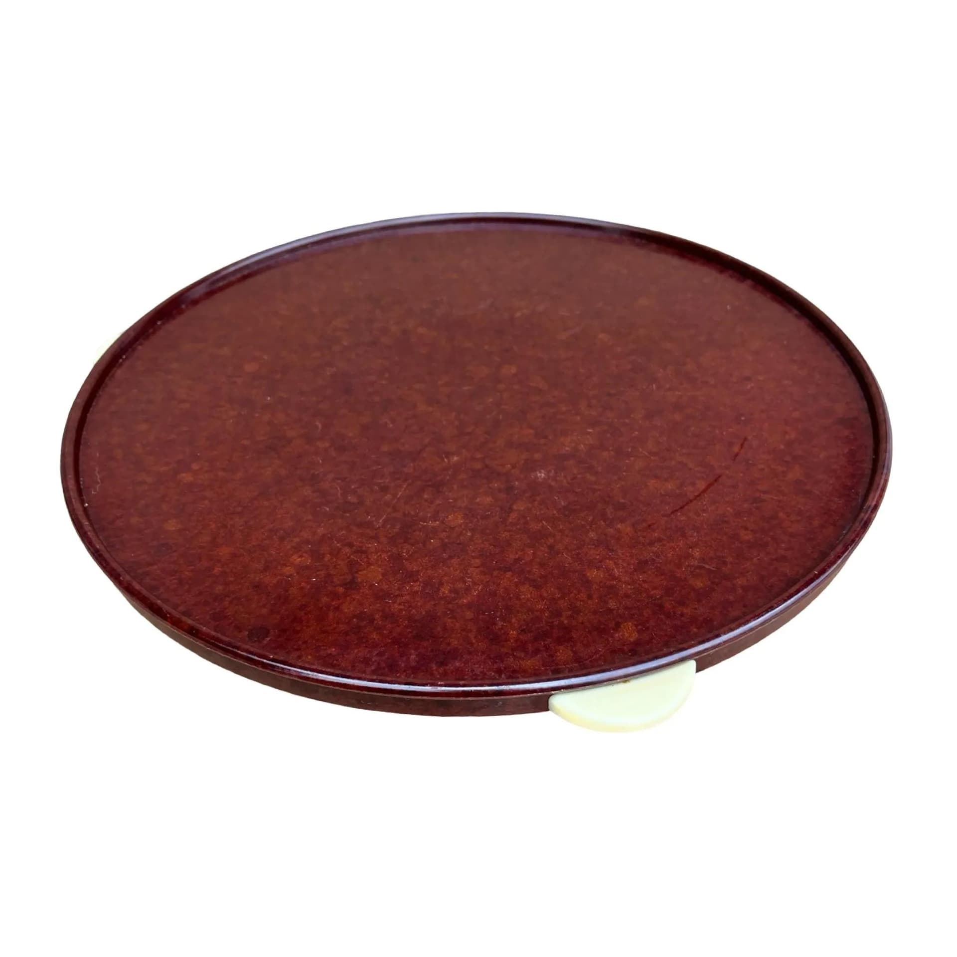 Patera obrotowa Art déco, bakelit brązowy, Niemcy, lata 30. - 126737