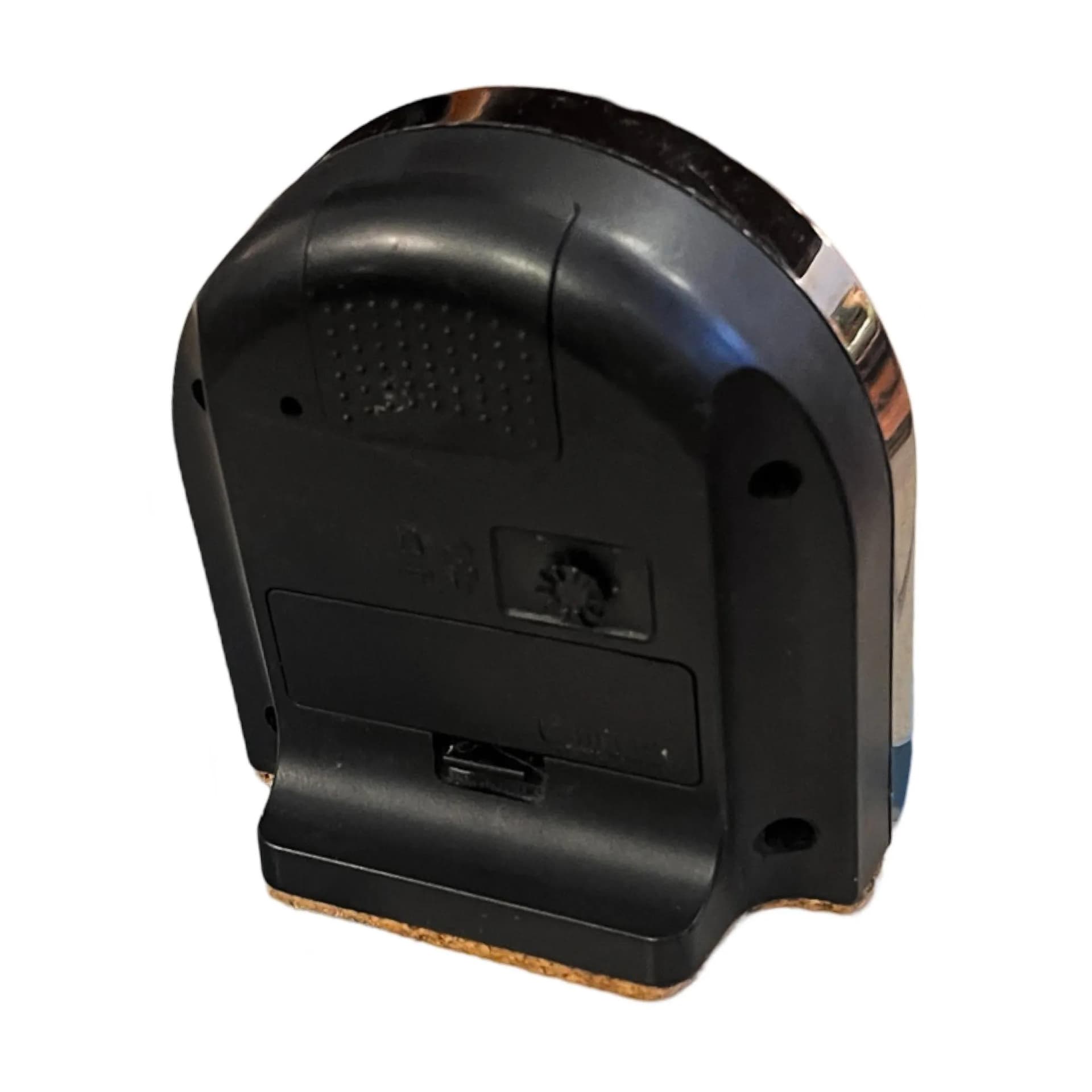 Zegar kominkowy Modern Royal, srebrny, metal chromowany, Niemcy, lata 80. - 126703