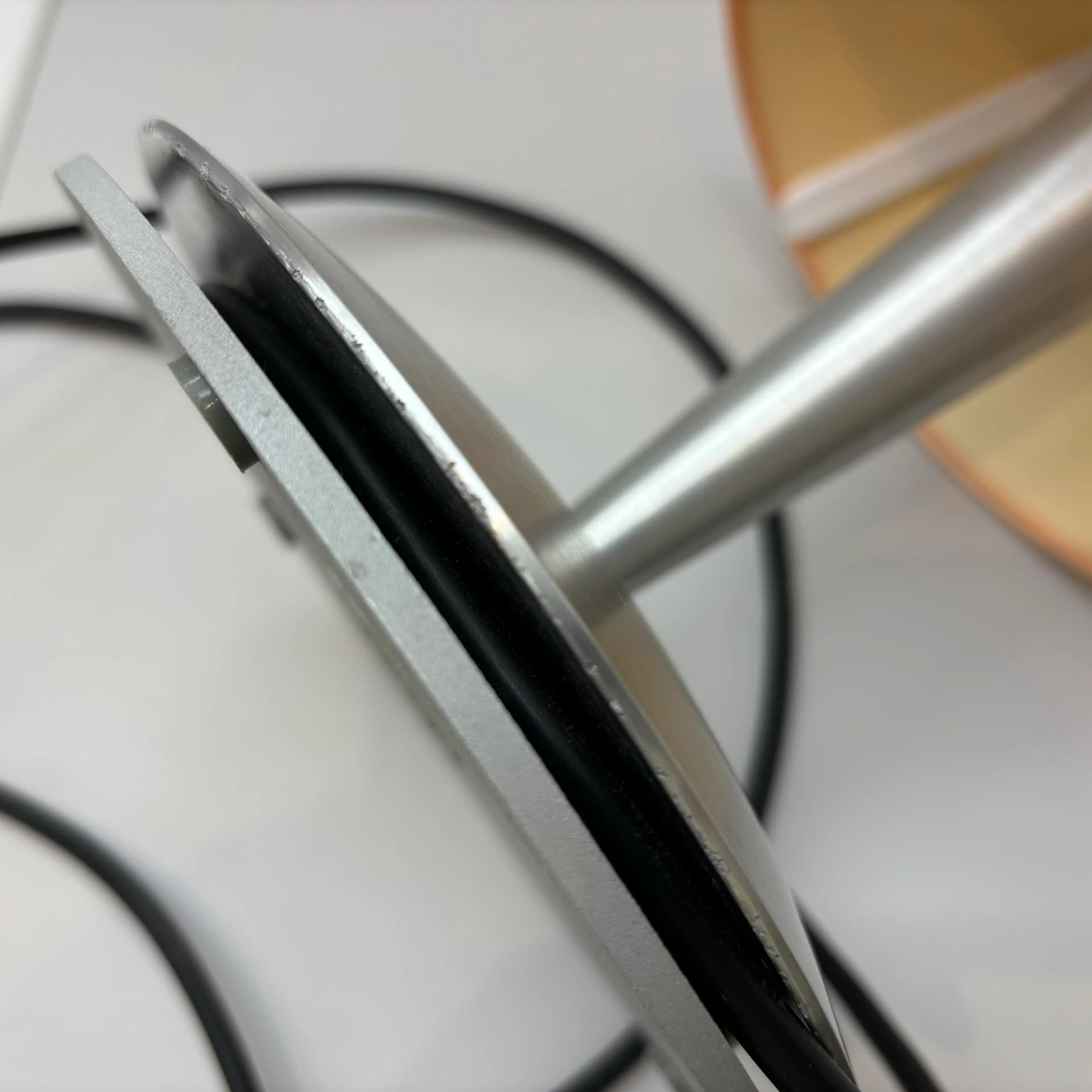 Lampa stołowa, aluminium beżowy, proj. J.-M. Da Costa, Serien, Niemcy, lata 90. - 8834