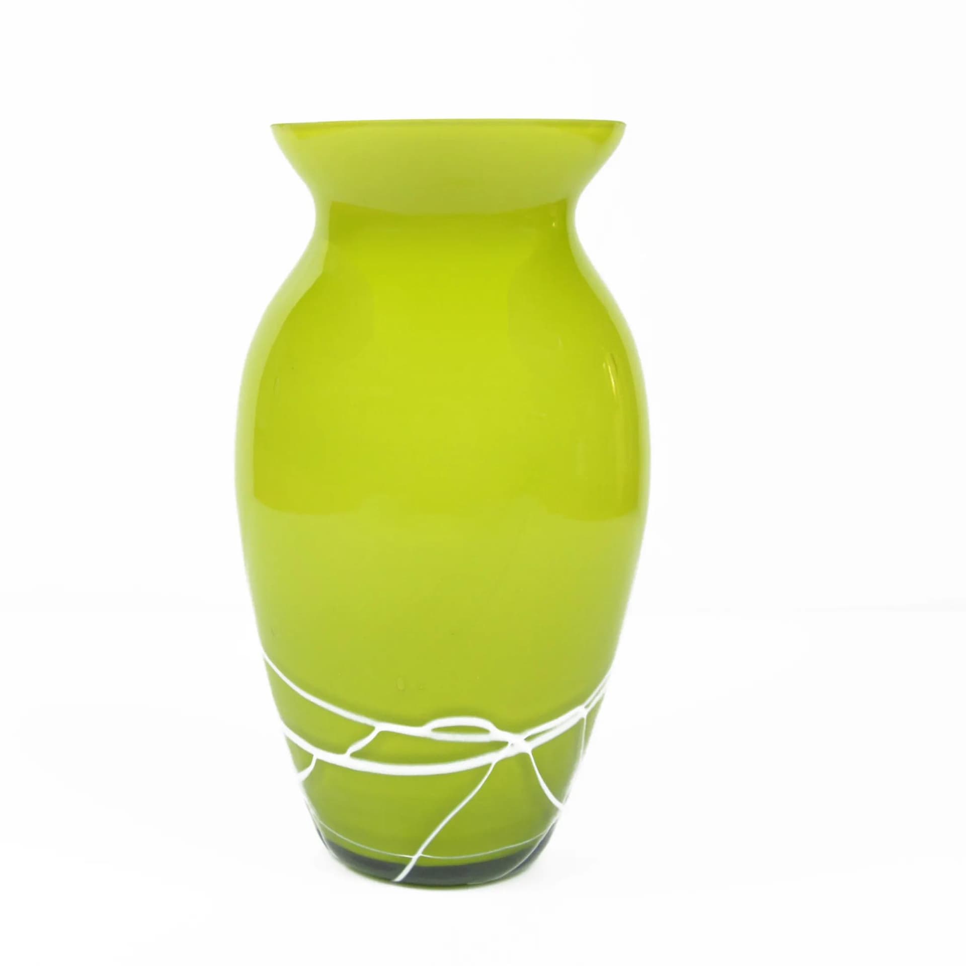 Wazon, szkło zielony, Farbglashütte Lauscha, Niemcy, lata 70. - 126608