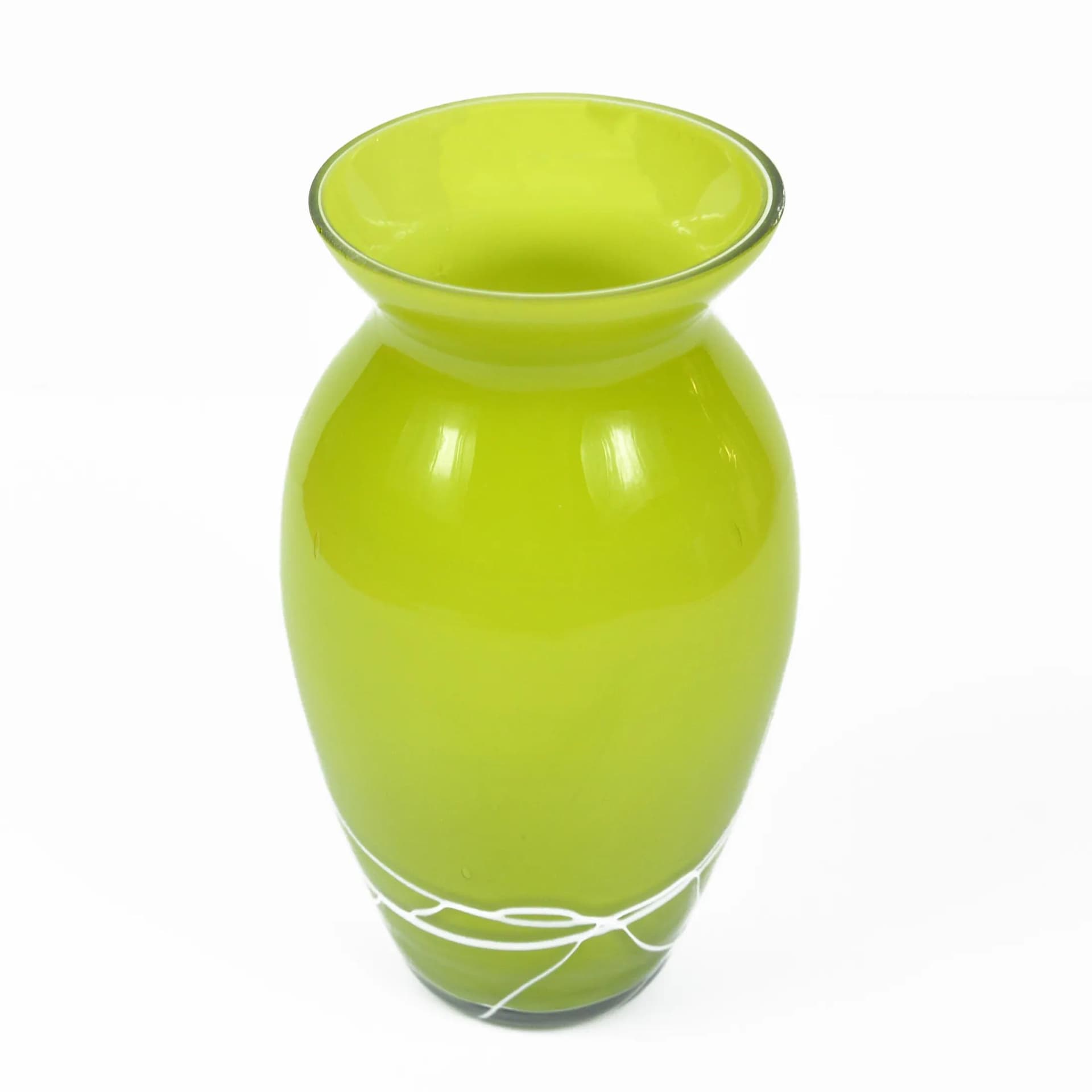 Wazon, szkło zielony, Farbglashütte Lauscha, Niemcy, lata 70. - 126611