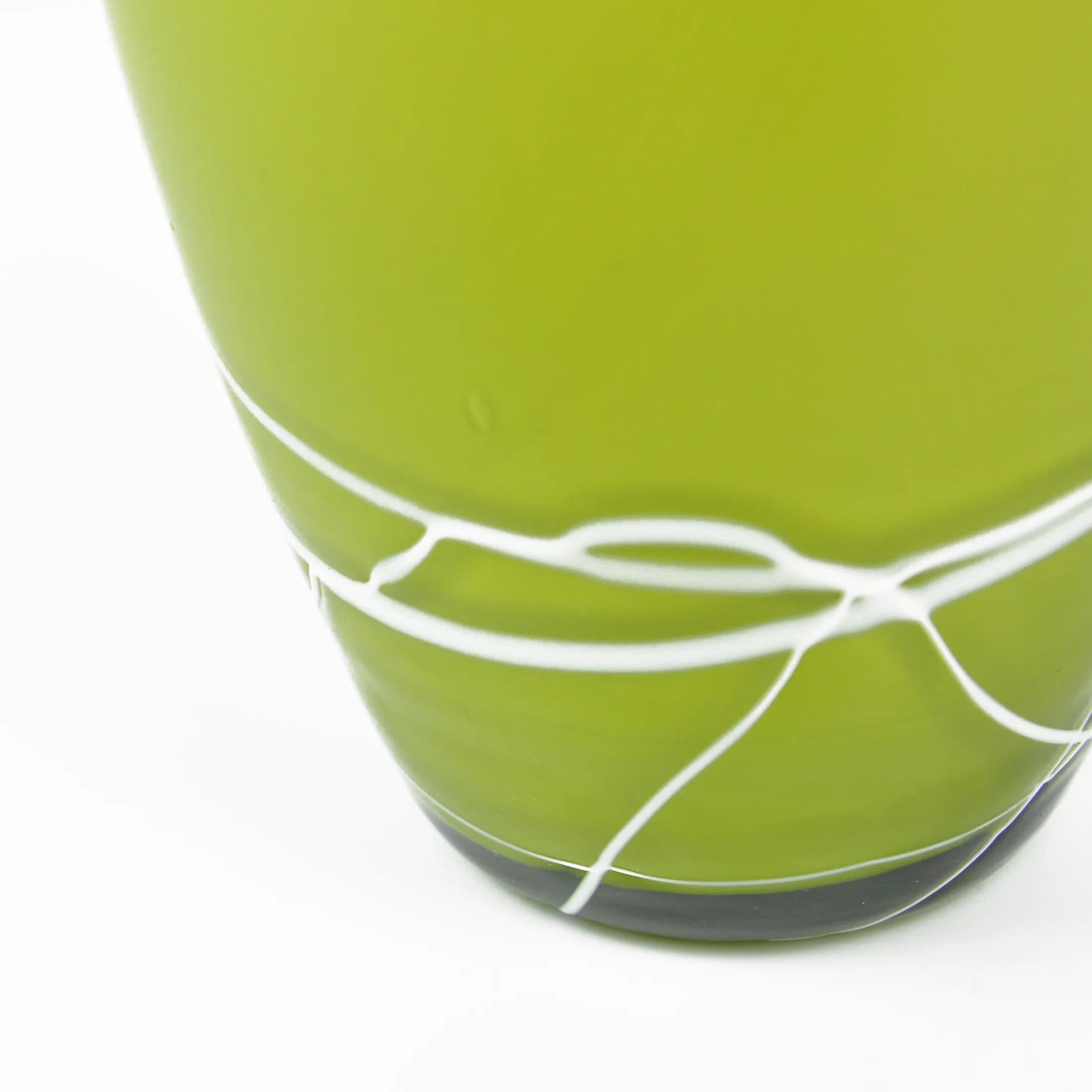 Wazon, szkło zielony, Farbglashütte Lauscha, Niemcy, lata 70. - 126614