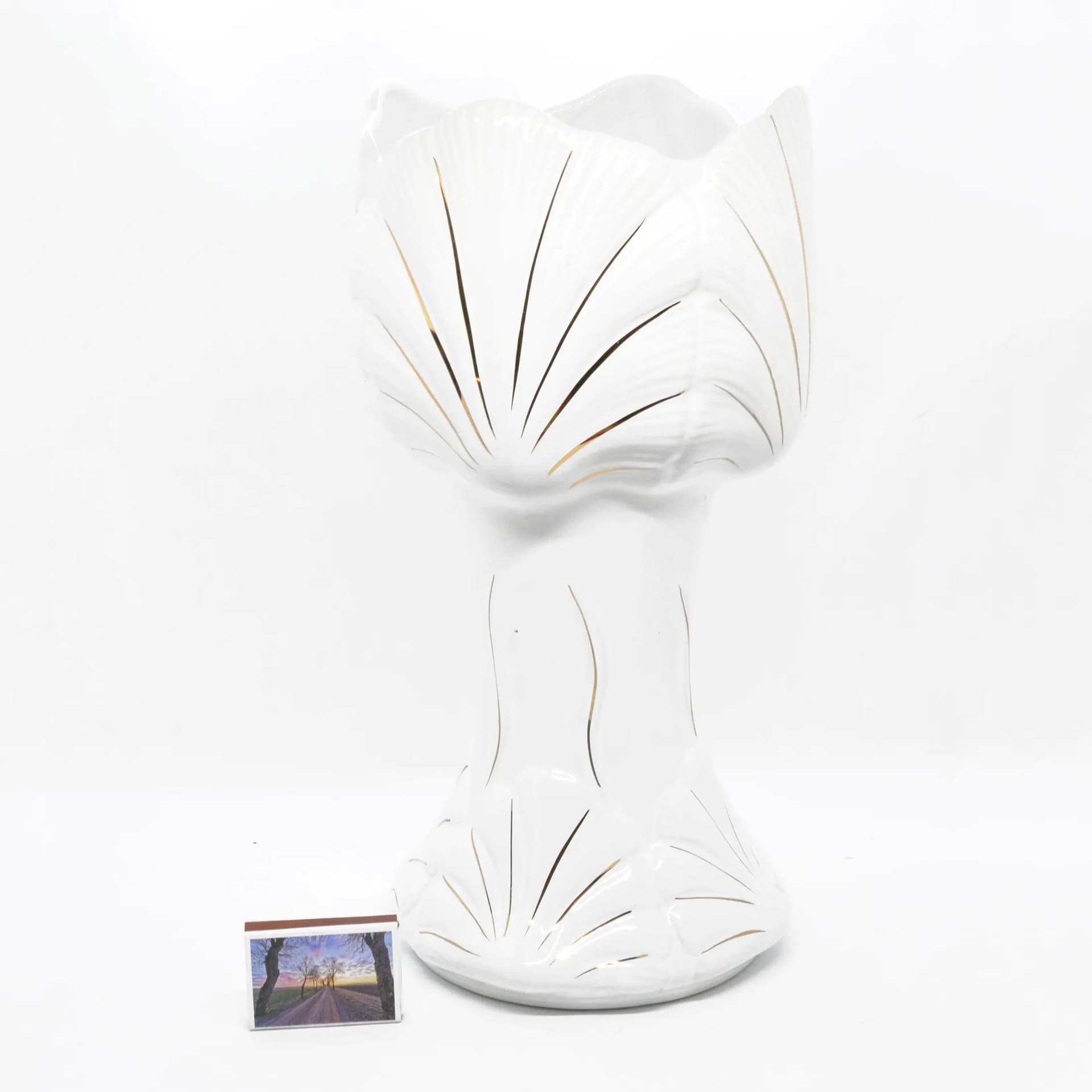 Wazon porcelanowy biały, Bogucice, Polska, lata 70. - 126586