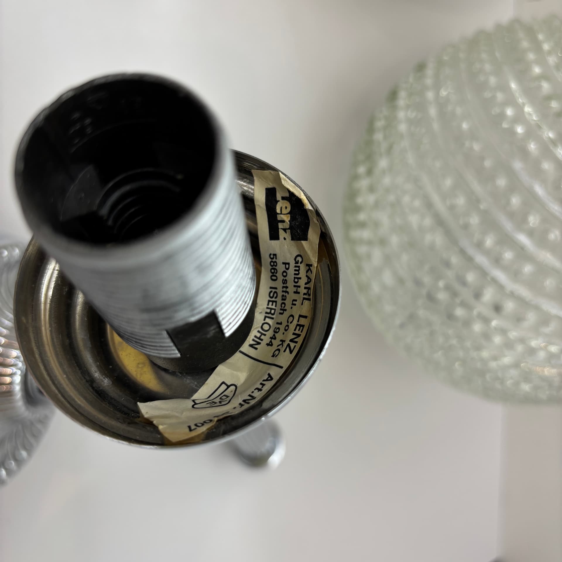 Para kinkietów, chromowane, Niemcy, lata 80. - 126552