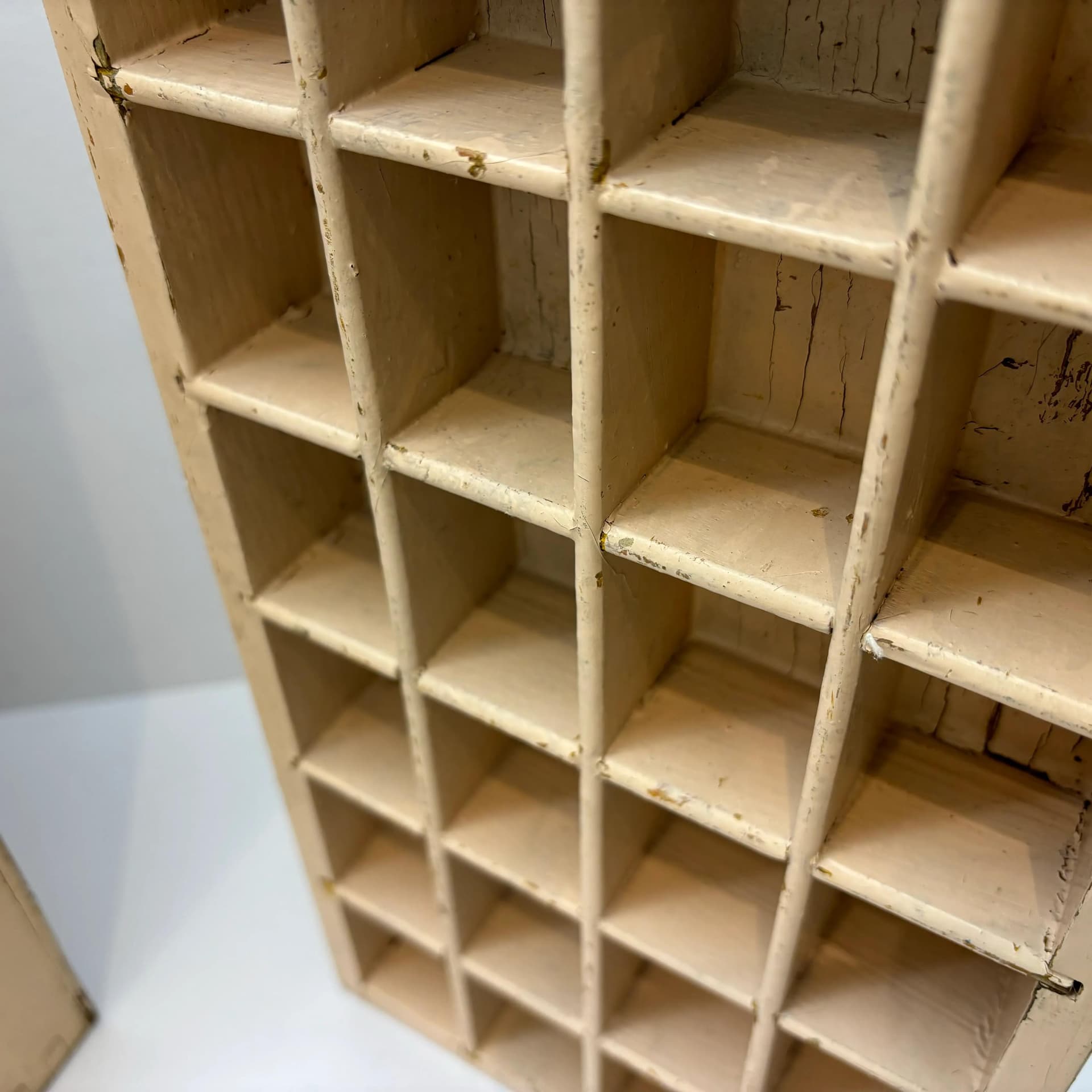 Organizer, beżowy, buk, Niemcy, lata 50. - 8825