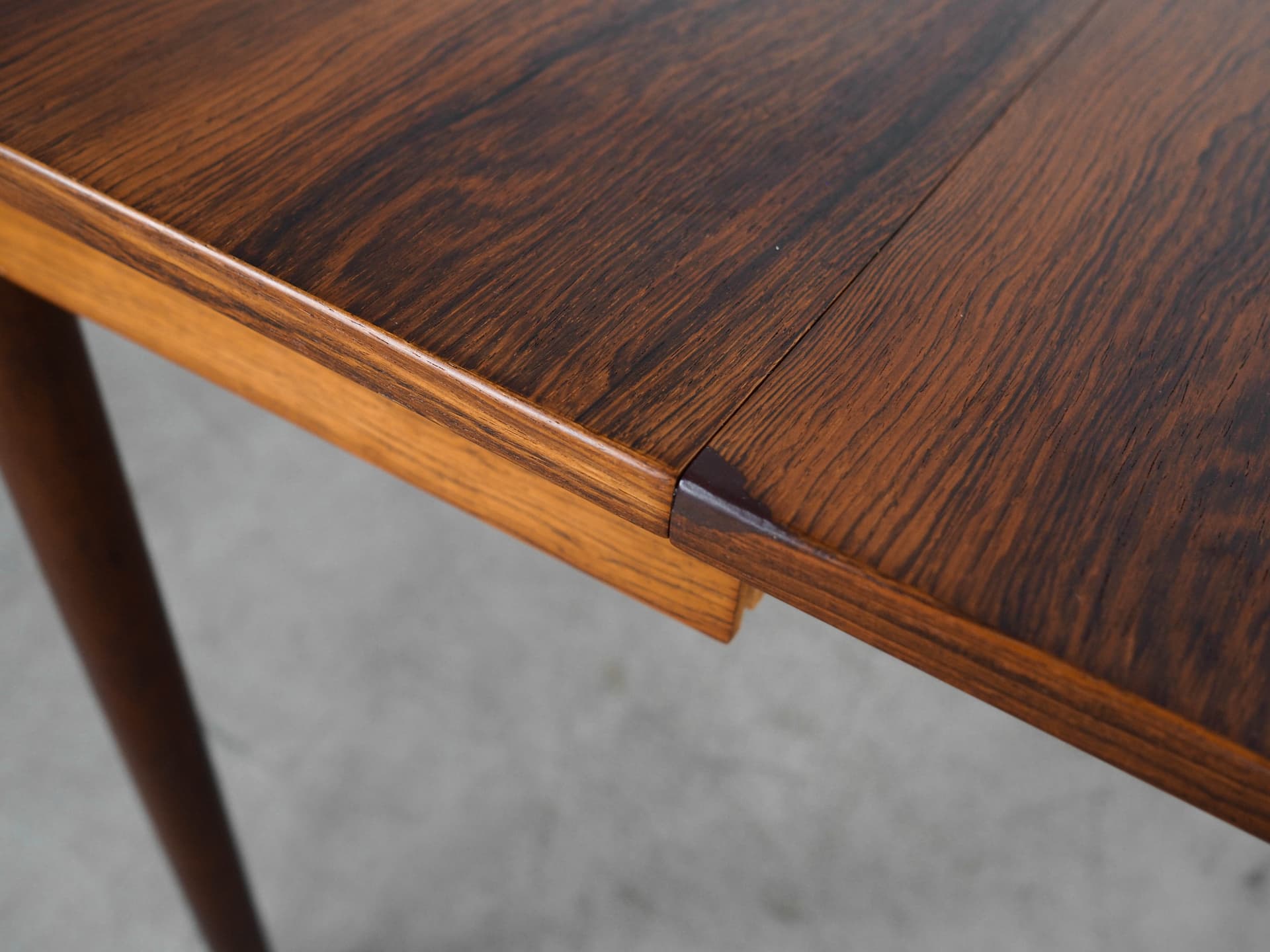 Stół rozkładany, brązowy, palisander, Dania, lata 70. - 129864