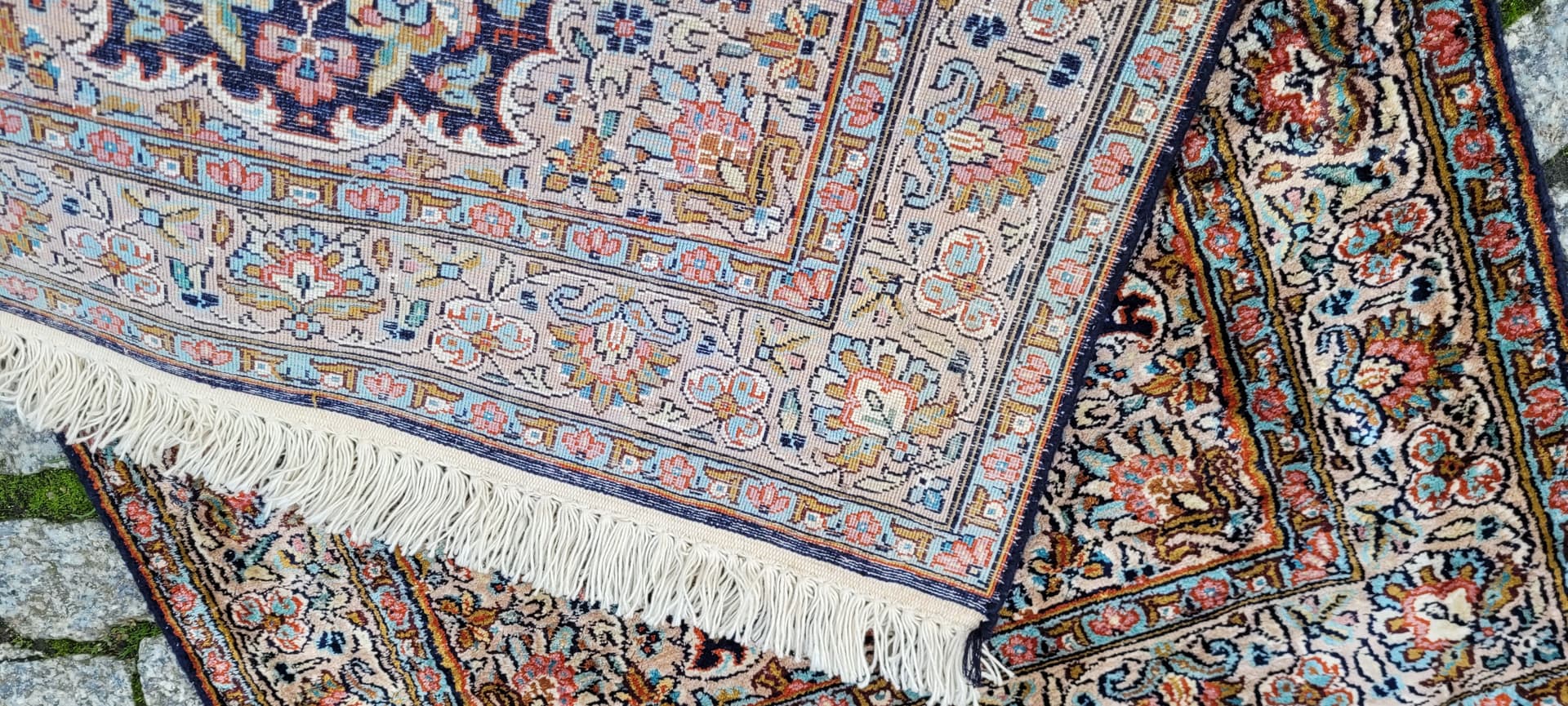 Dywan Indo Ghom, 100x63 cm, maroon, jedwab, Indie - 129962