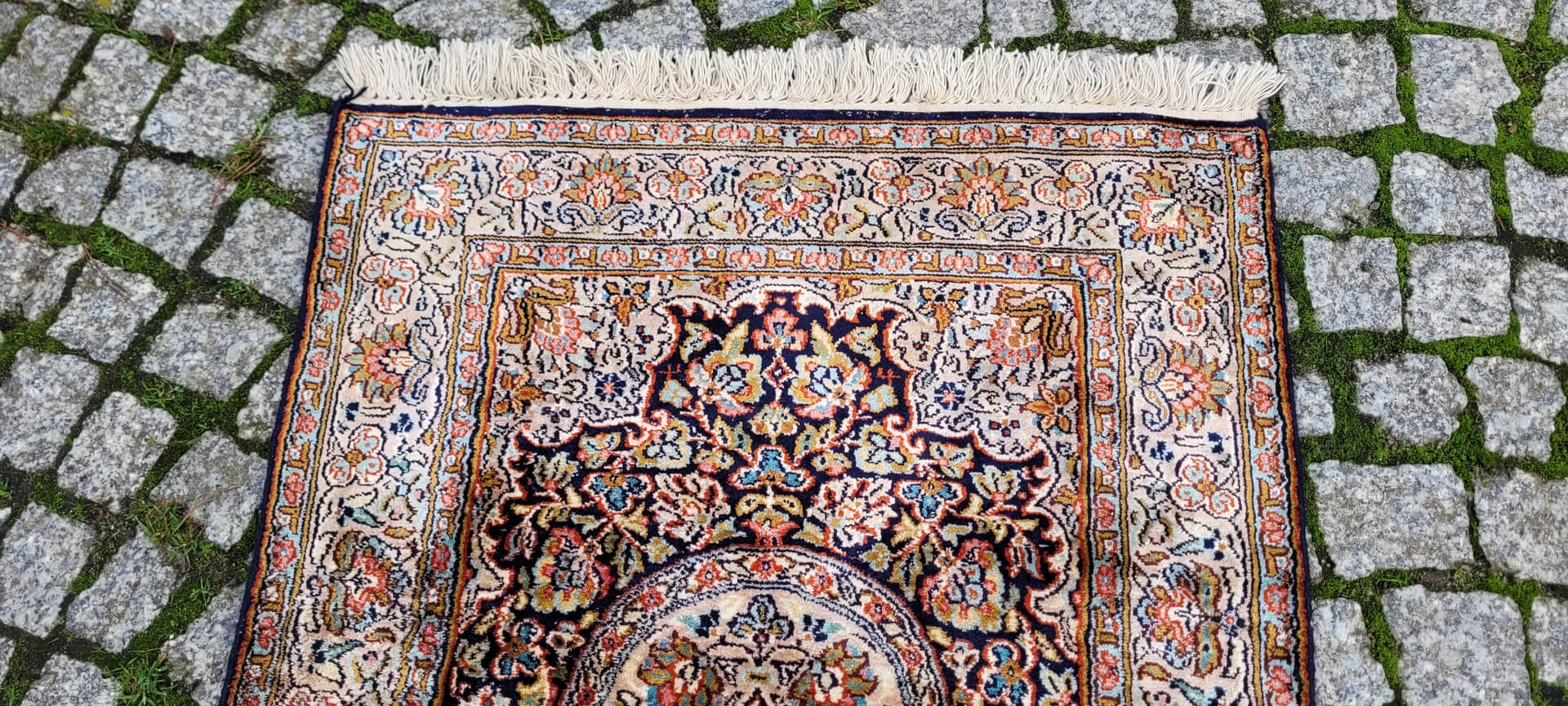 Dywan Indo Ghom, 100x63 cm, maroon, jedwab, Indie - 129961