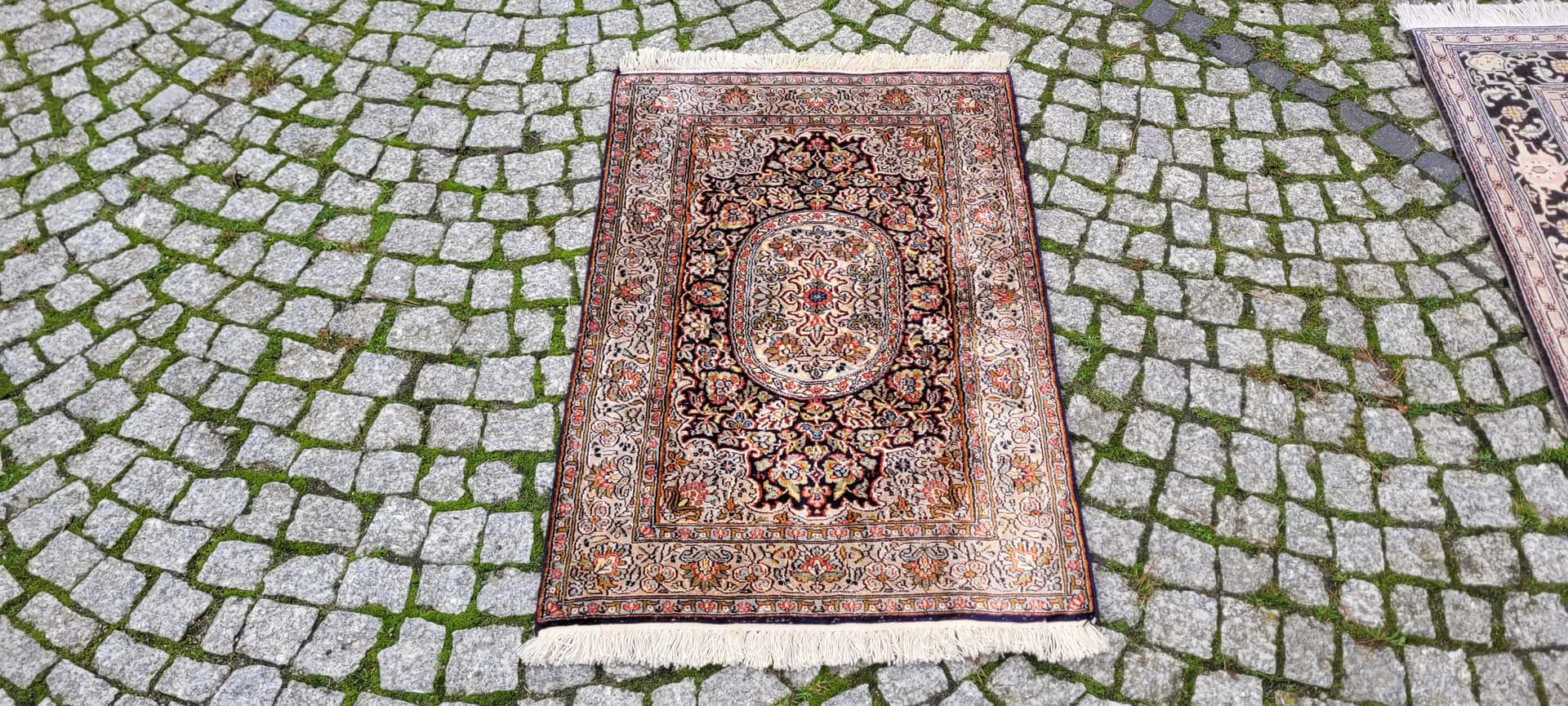 Dywan Indo Ghom, 100x63 cm, maroon, jedwab, Indie - 129955