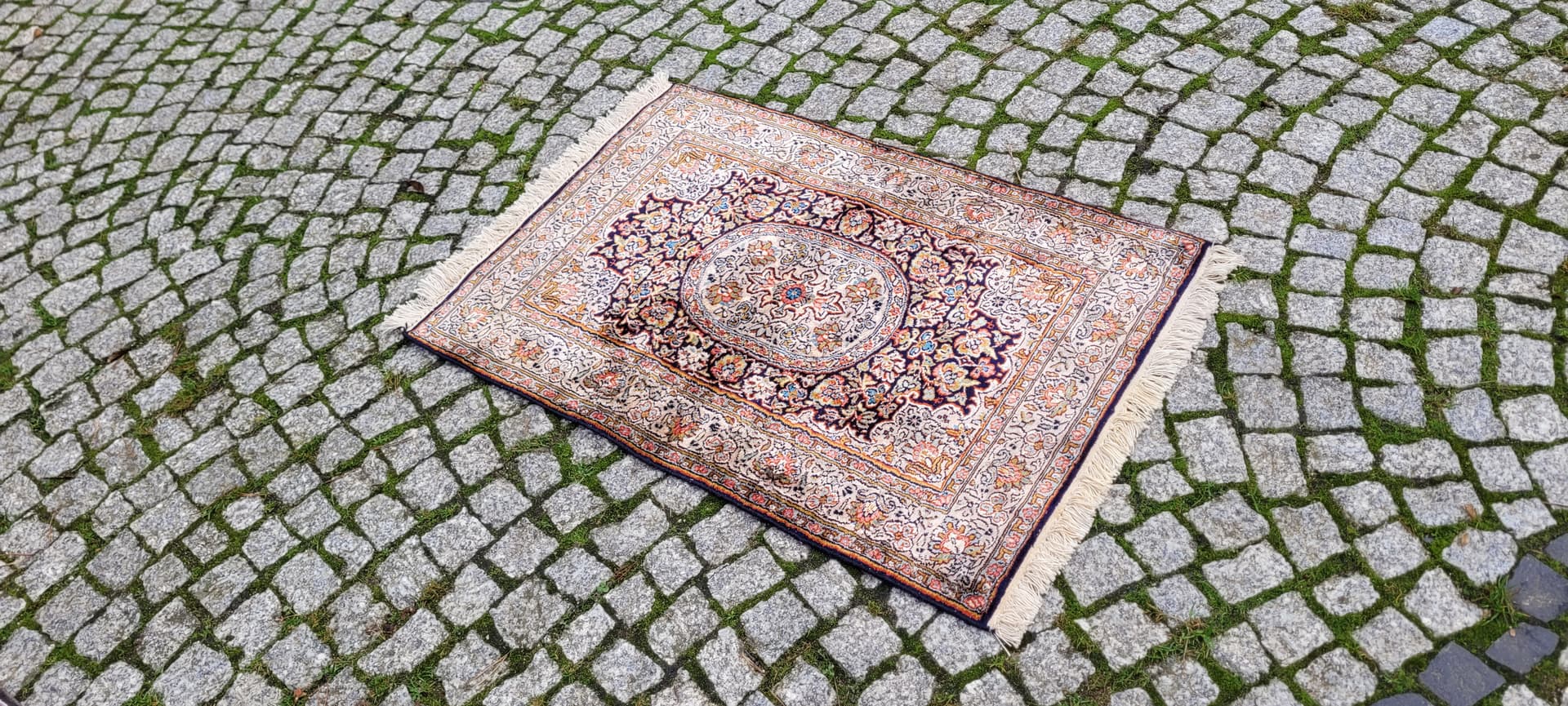 Dywan Indo Ghom, 100x63 cm, maroon, jedwab, Indie - 129957