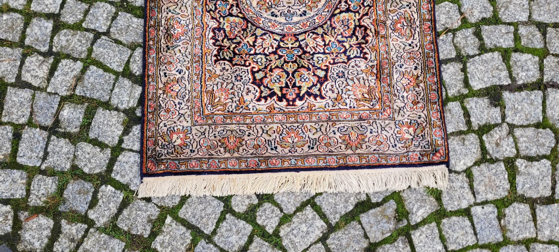 Dywan Indo Ghom, 100x63 cm, maroon, jedwab, Indie - 129963