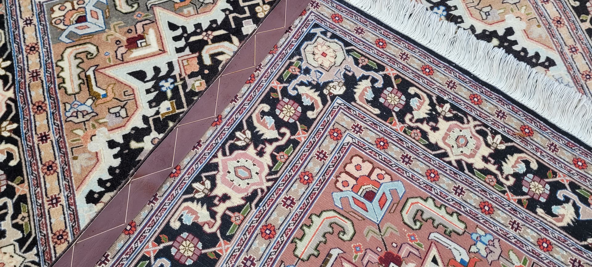 Rug Tabriz, 160x111 cm, multicolor, kork wool with silk, Iran, early 20th c. - 129977