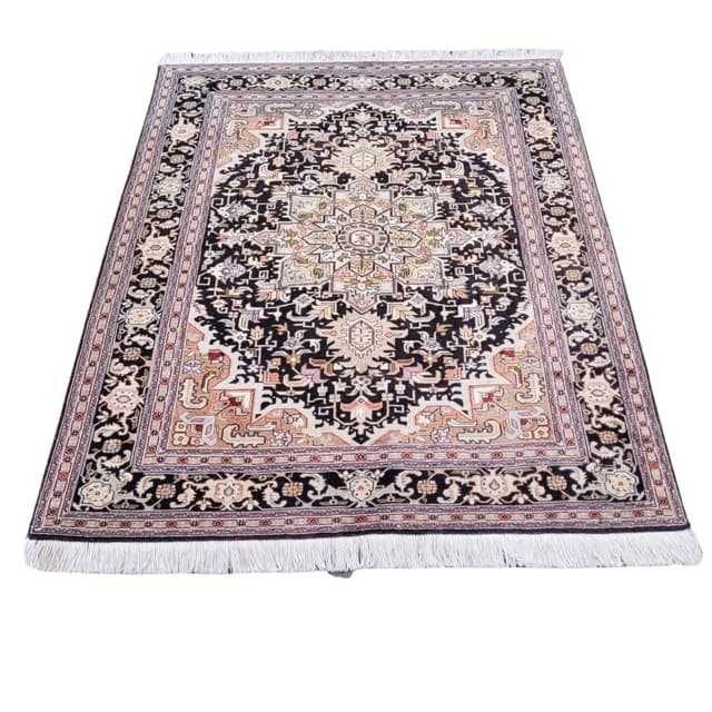 Rug Tabriz, 160x111 cm, multicolor, kork wool with silk, Iran, early 20th c. - DIMENSION