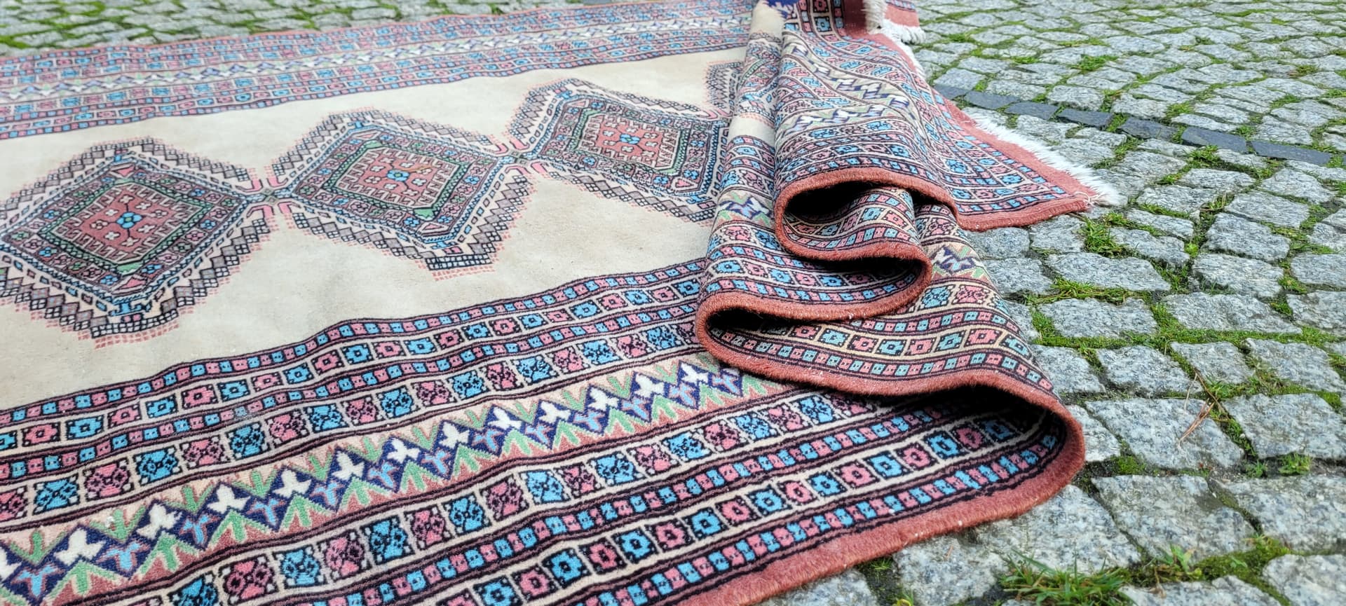 Dywan Buchara 130x200 cm, multikolor, wełna, Pakistan - 130072