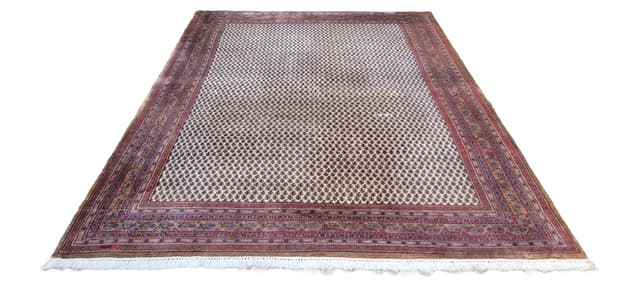 Rug Indo Sarough Mir 247x355 cm, beige wool, India - DIMENSION