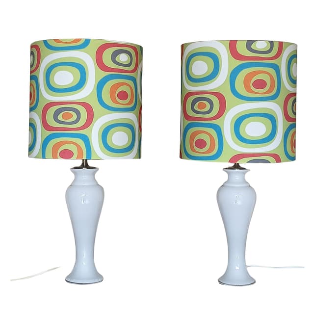 Para lamp stołowych Holmegaard Napoli, Dania, lata 90 - WYMIARY