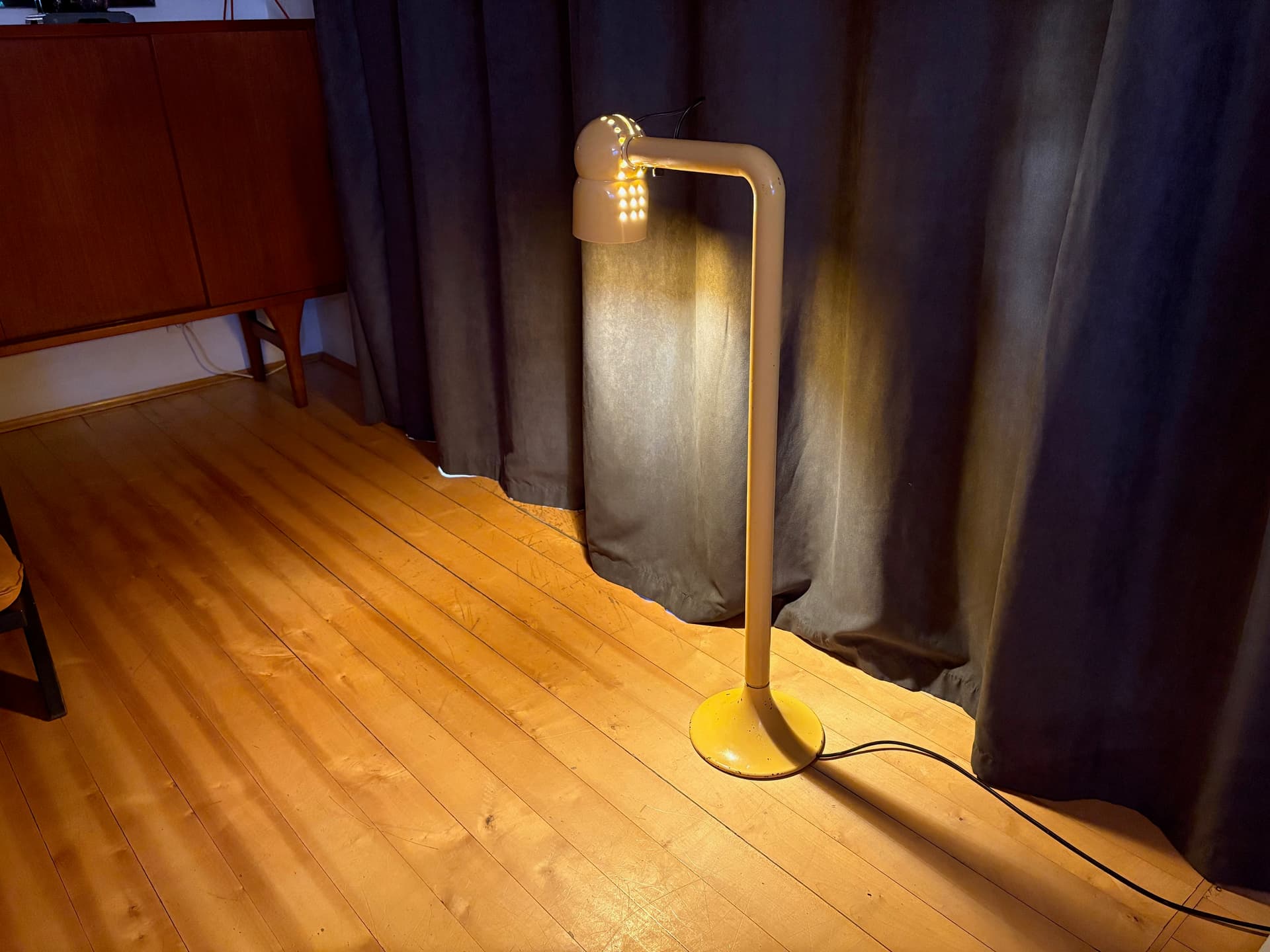 Unikalna lampa podłogowa „Robot” proj. Elio Martinelli , Martinelli Luce, Włochy, lata 60. - 130188