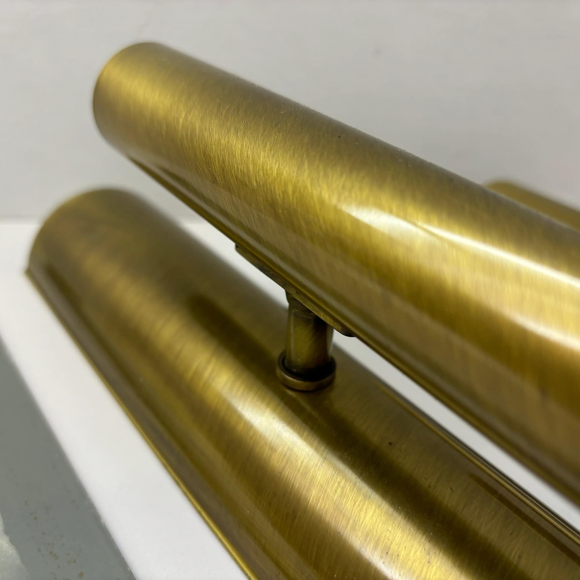 Para kinkietów, golden mosiądz, TZ Schmitz Leuchten, Niemcy, lata 70. - 8950