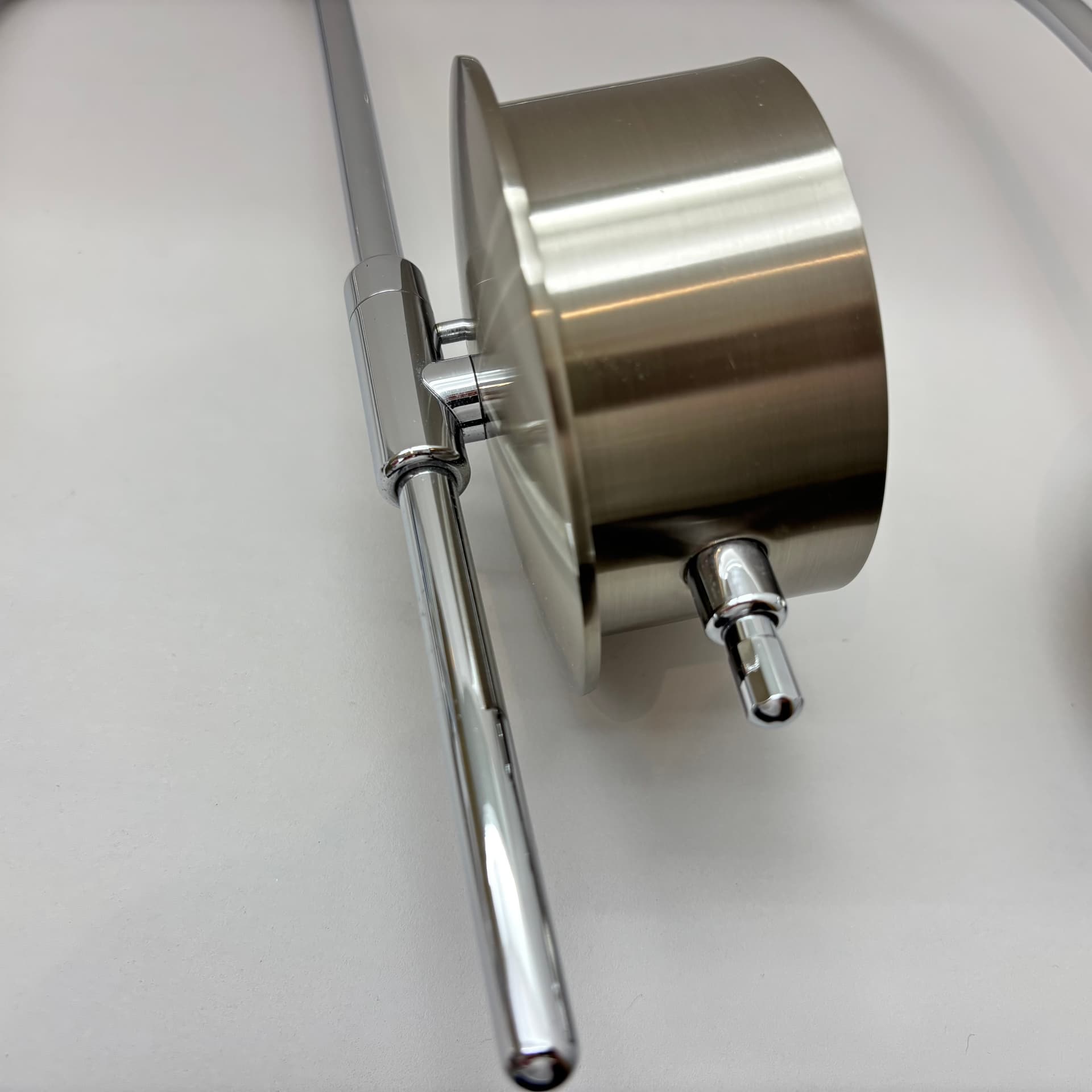 Para kinkietów, srebrny, stal chromowana, B+M Leuchten, Niemcy, lata 90. - 130272