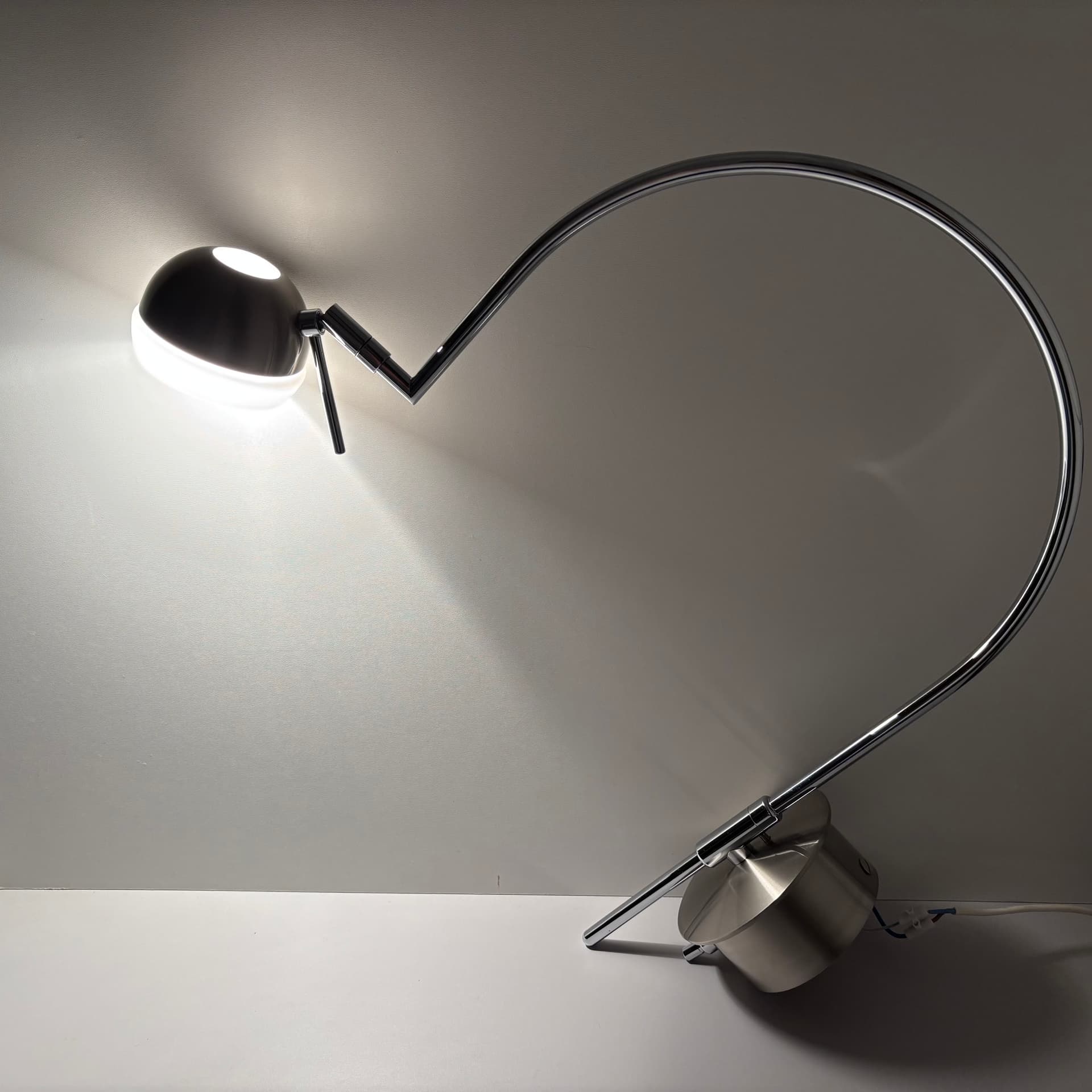 Para kinkietów, srebrny, stal chromowana, B+M Leuchten, Niemcy, lata 90. - 130267