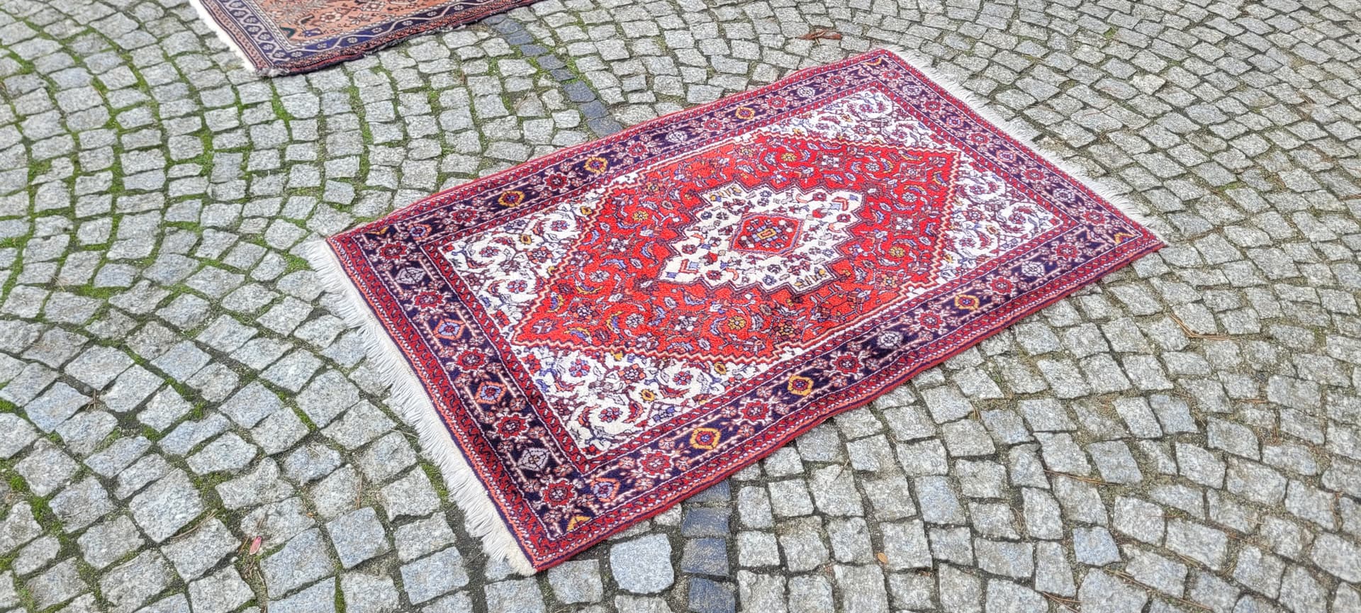 Dywan Bidjar 130x80cm, czerwony, wełna, Indie - 130773