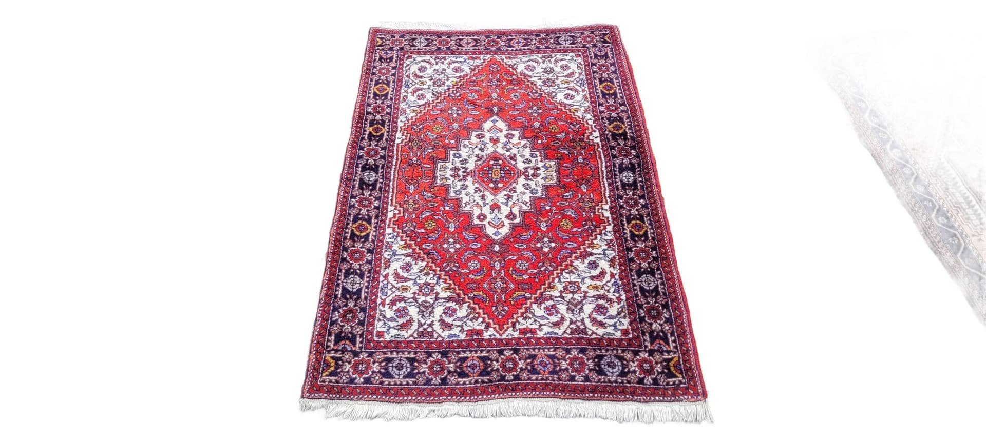 Dywan Bidjar 130x80cm, czerwony, wełna, Indie