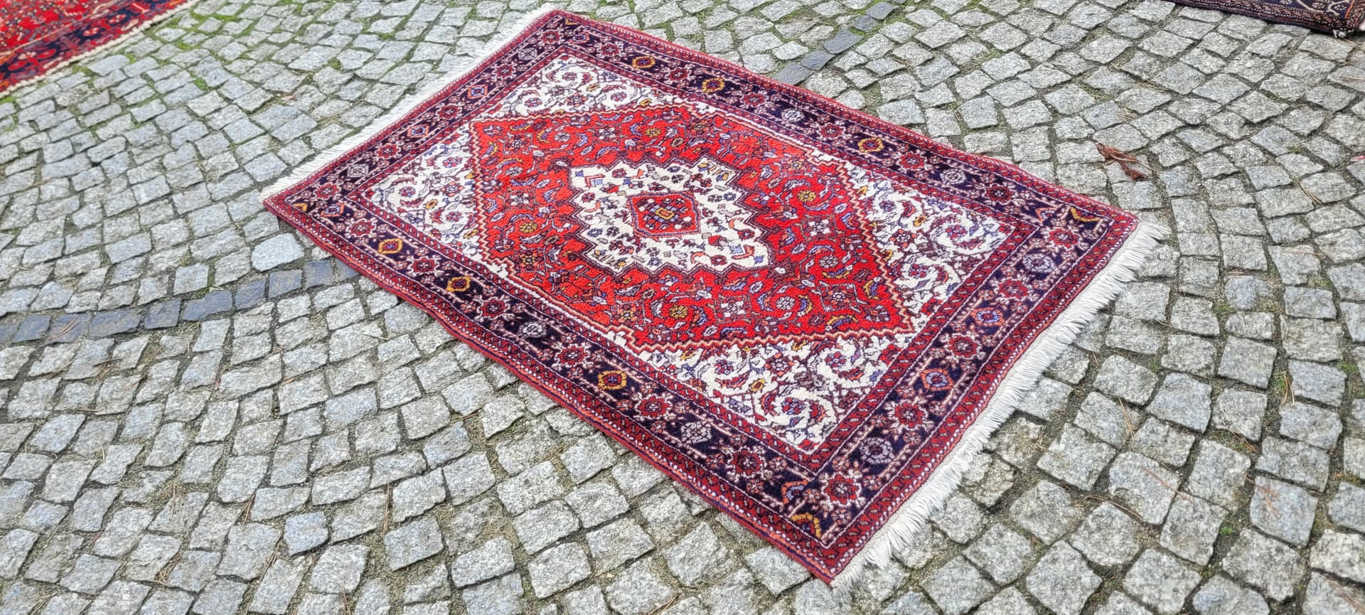 Dywan Bidjar 130x80cm, czerwony, wełna, Indie - 130775