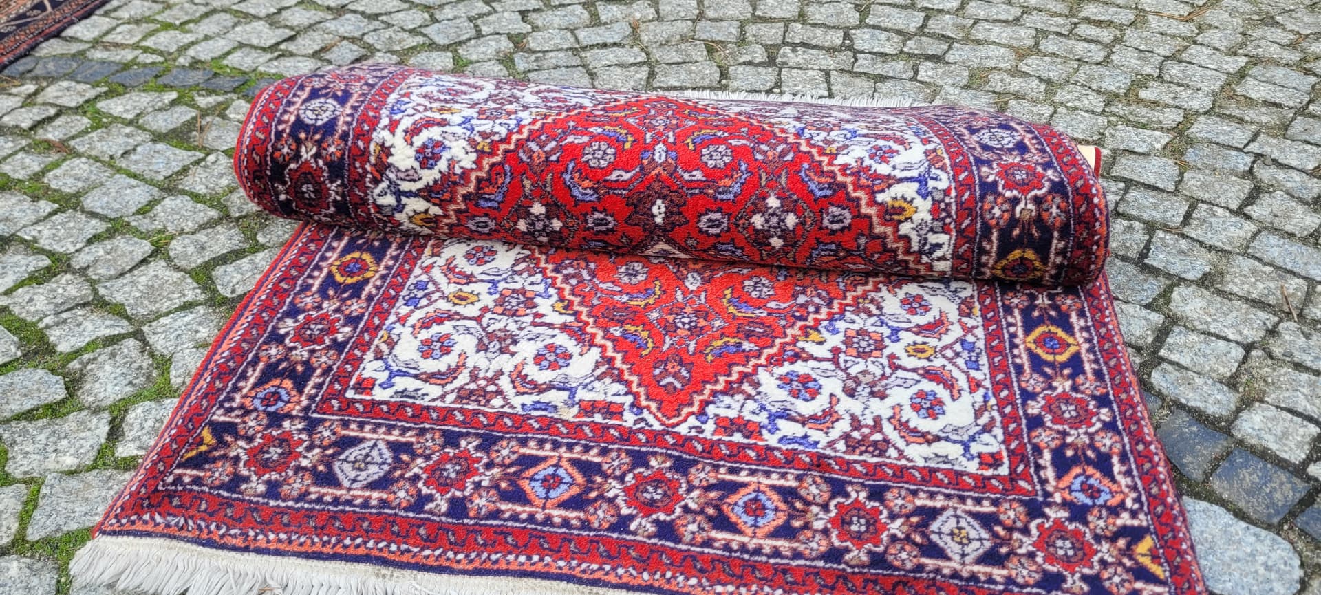 Dywan Bidjar 130x80cm, czerwony, wełna, Indie - 130767