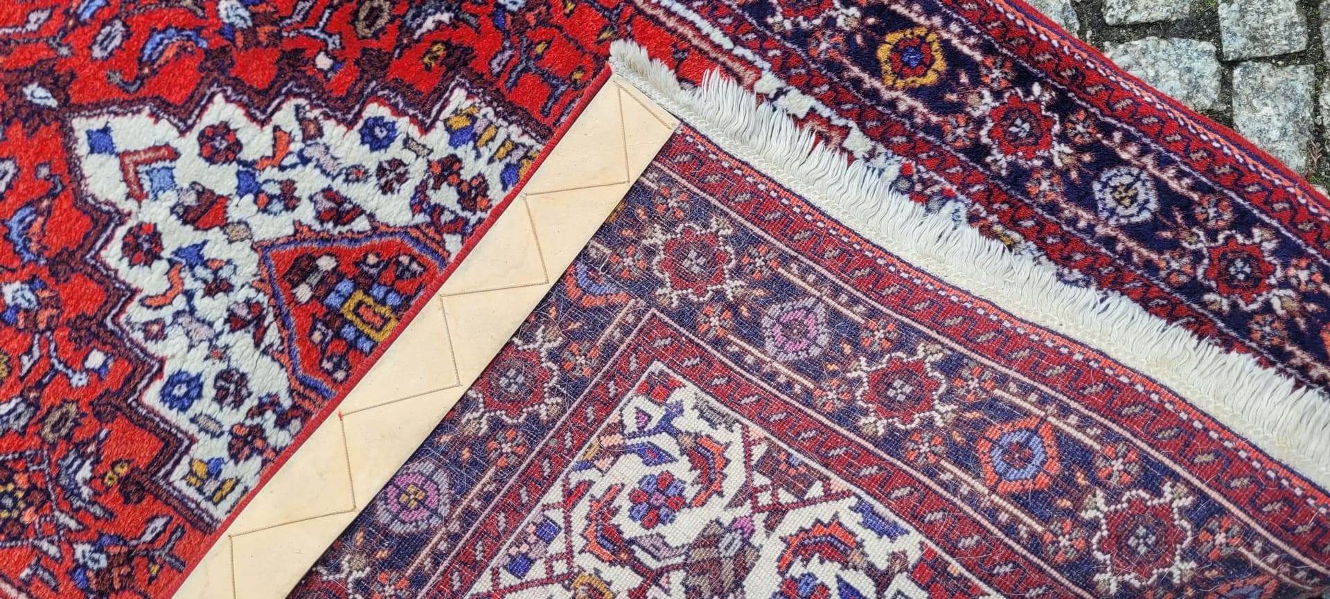 Dywan Bidjar 130x80cm, czerwony, wełna, Indie - 130768