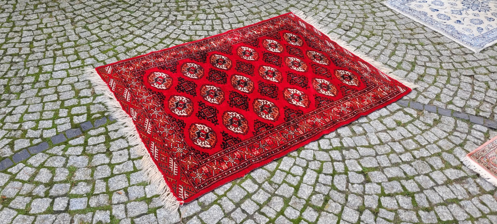 Dywan Tekke, czerwony, wełna, Turkmenistan, lata 90. - 130799