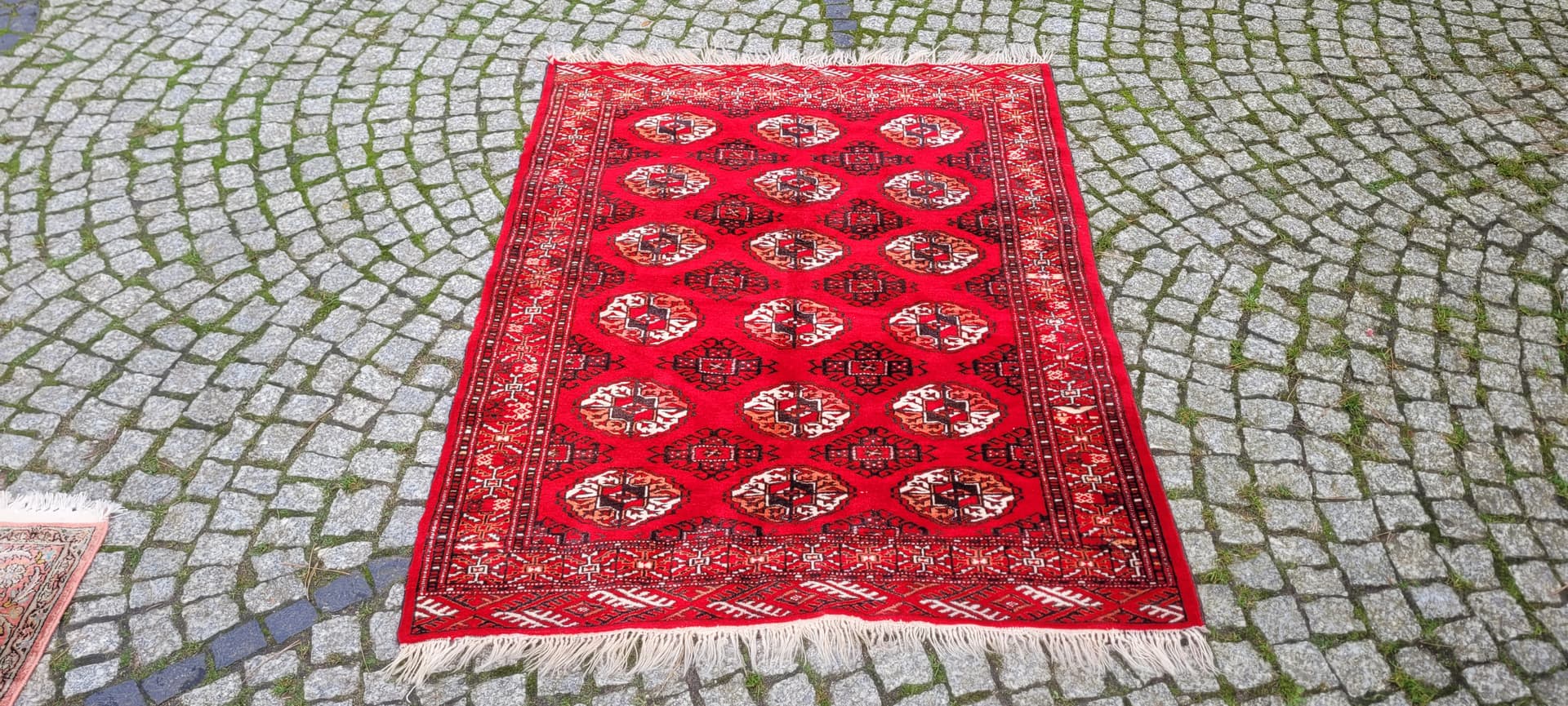 Dywan Tekke, czerwony, wełna, Turkmenistan, lata 90. - 130800