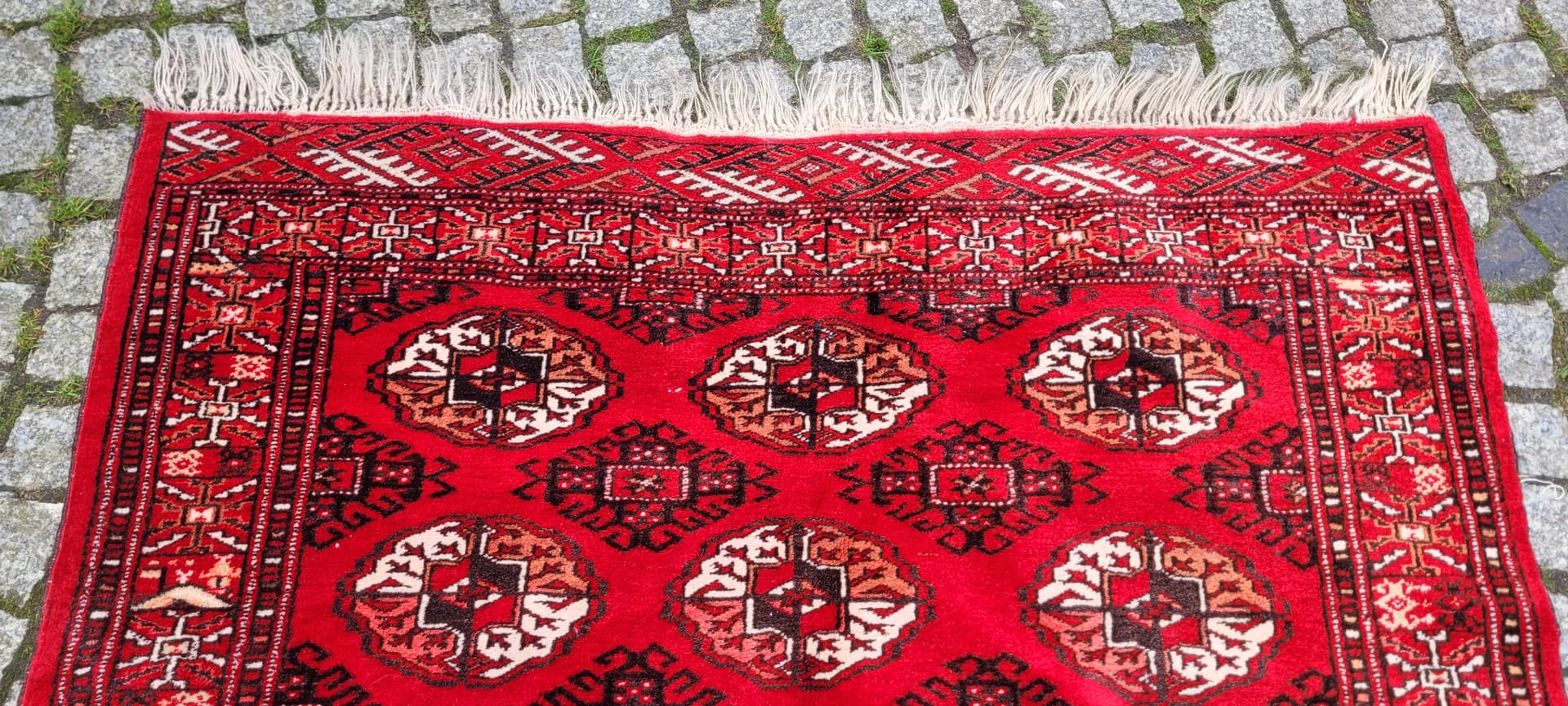 Dywan Tekke, czerwony, wełna, Turkmenistan, lata 90. - 130802