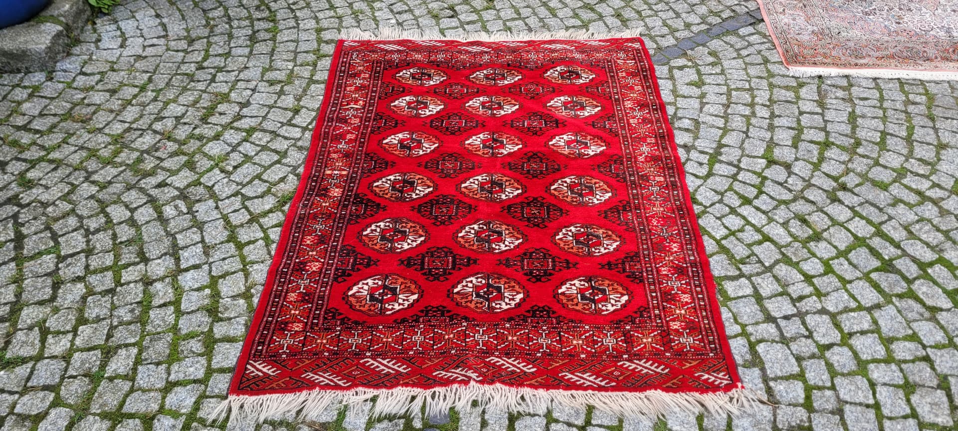 Dywan Tekke, czerwony, wełna, Turkmenistan, lata 90. - 130798