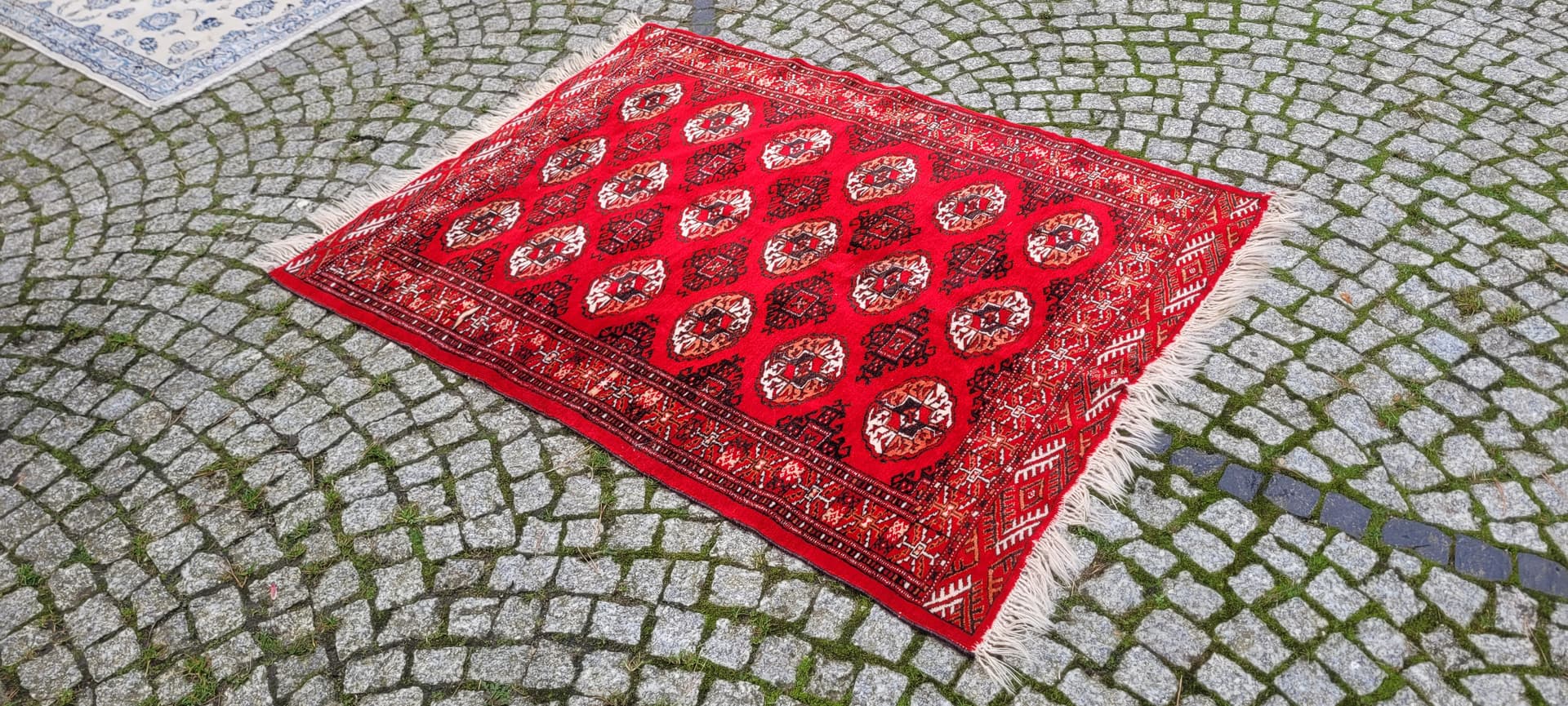 Dywan Tekke, czerwony, wełna, Turkmenistan, lata 90. - 130806