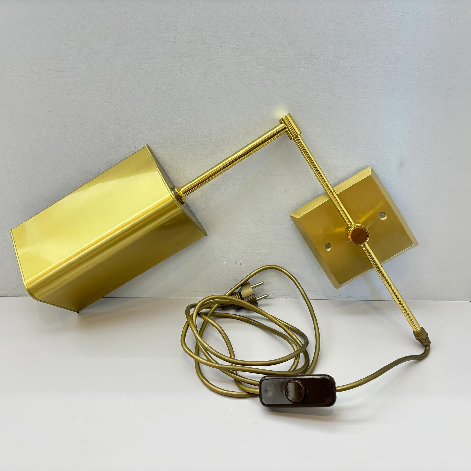 Kinkiet, mosiądz złoty, Niemcy, lata 70. - 8896