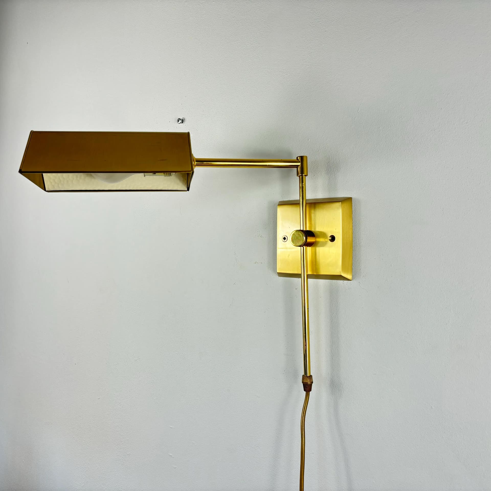 Kinkiet, mosiądz złoty, Niemcy, lata 70. - 8898